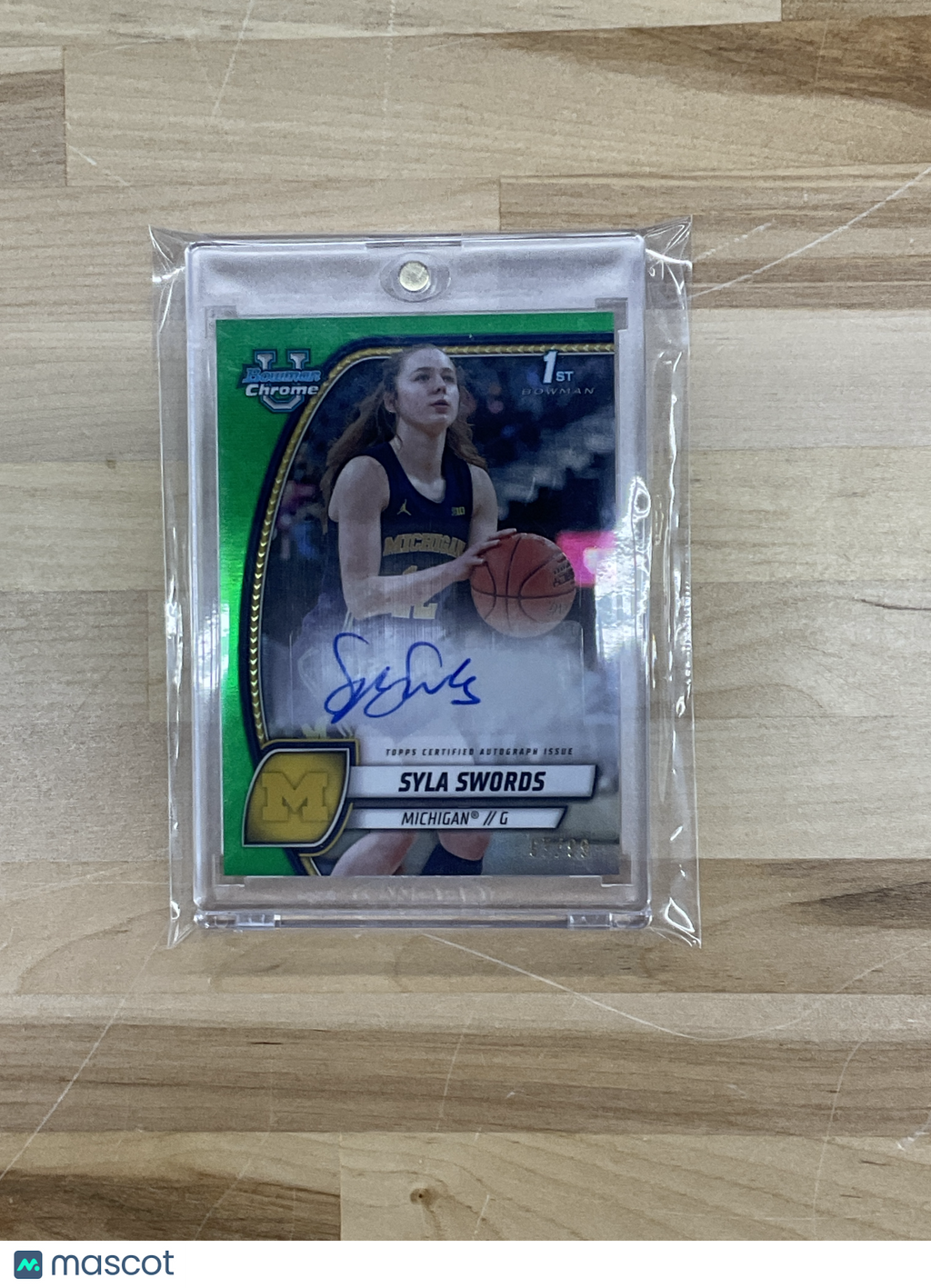 2024-25 Bowman U Syla Swords Green Auto /99 Michigan