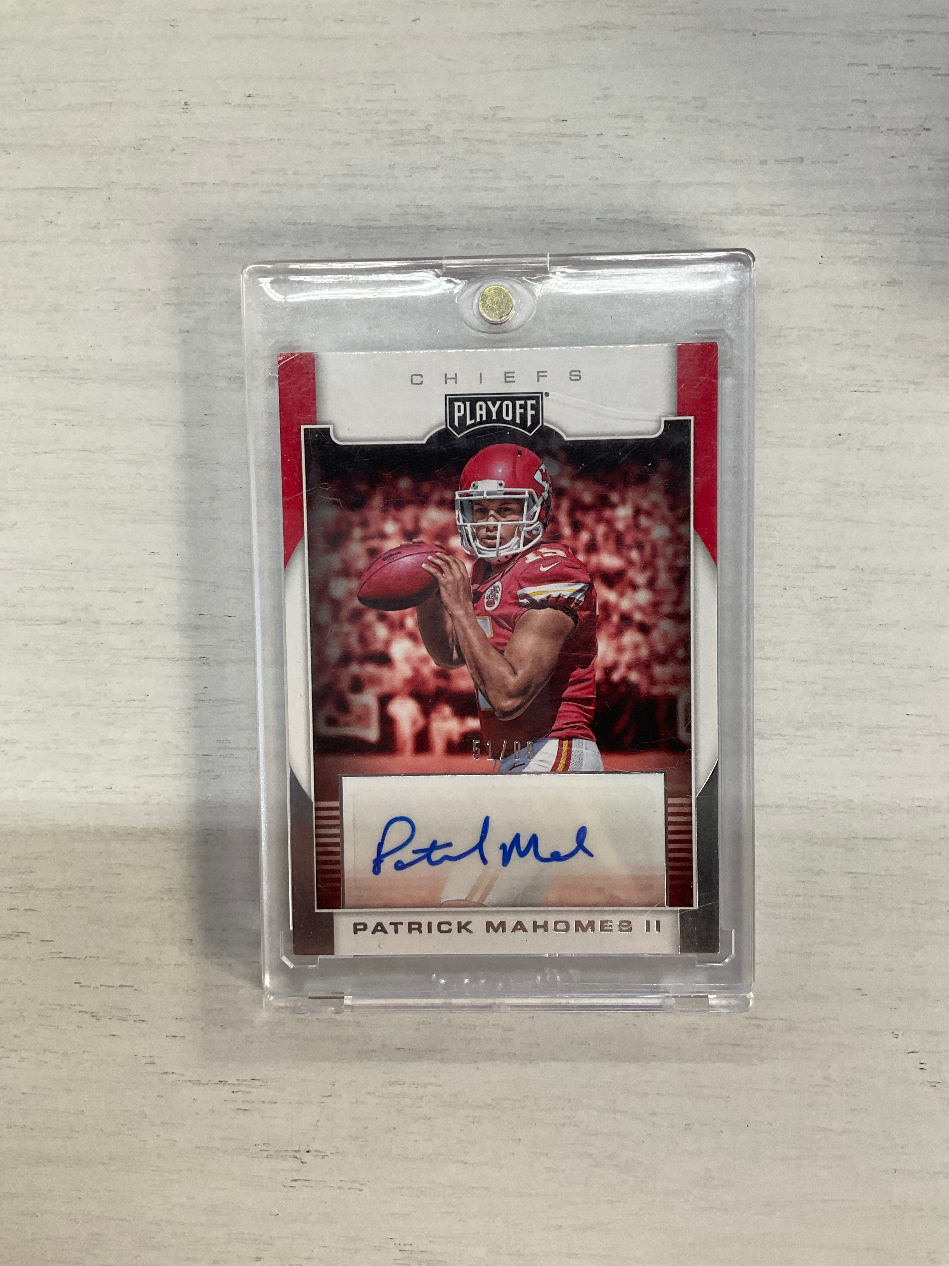 2017 Playoff Patrick Mahomes II Rookie Auto /99