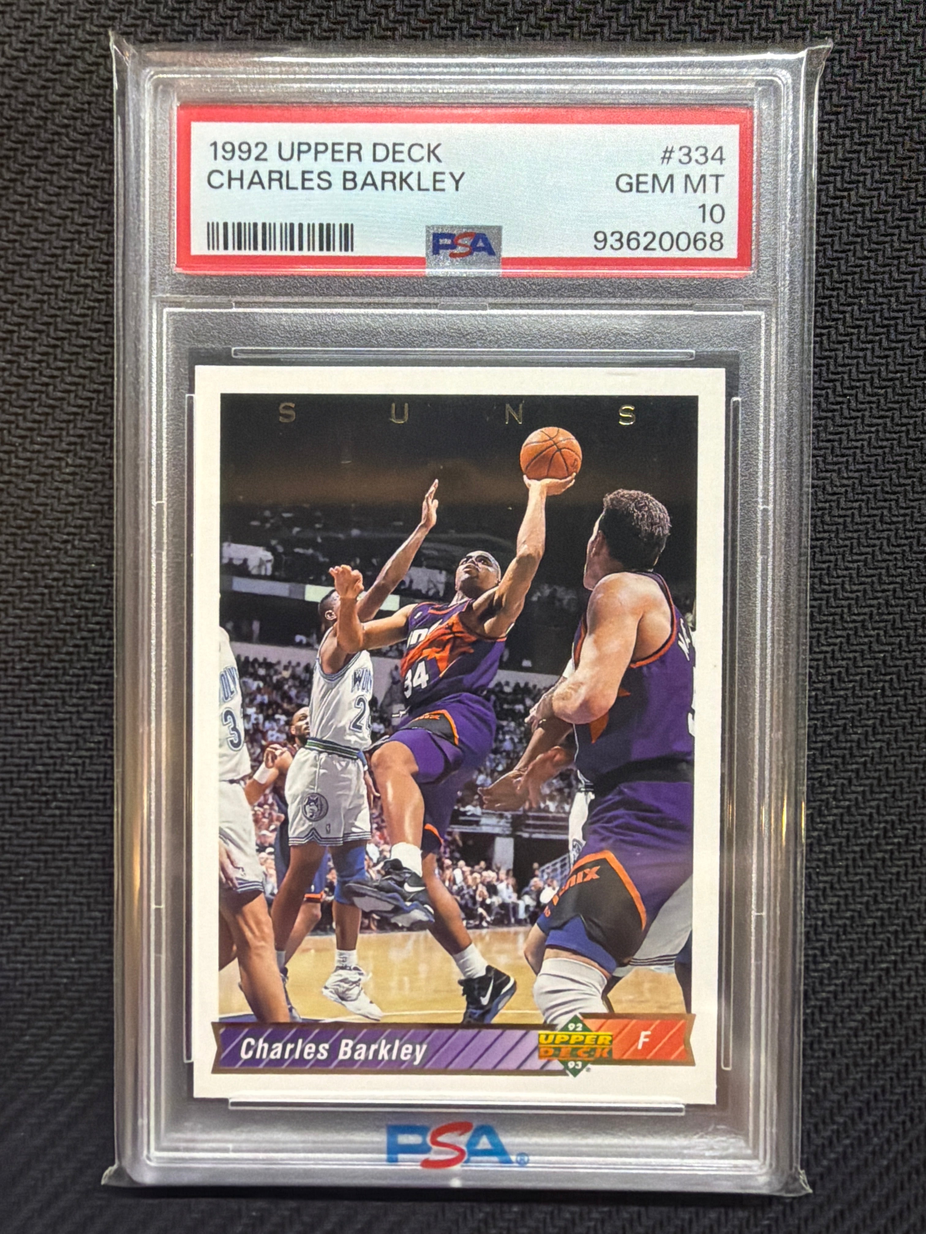 1992 Upper Deck Charles Barkley #334 PSA 10 Suns