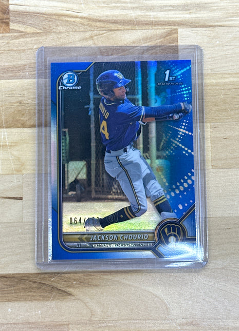 2022 Bowman Jackson Chourio Blue /150 Padres