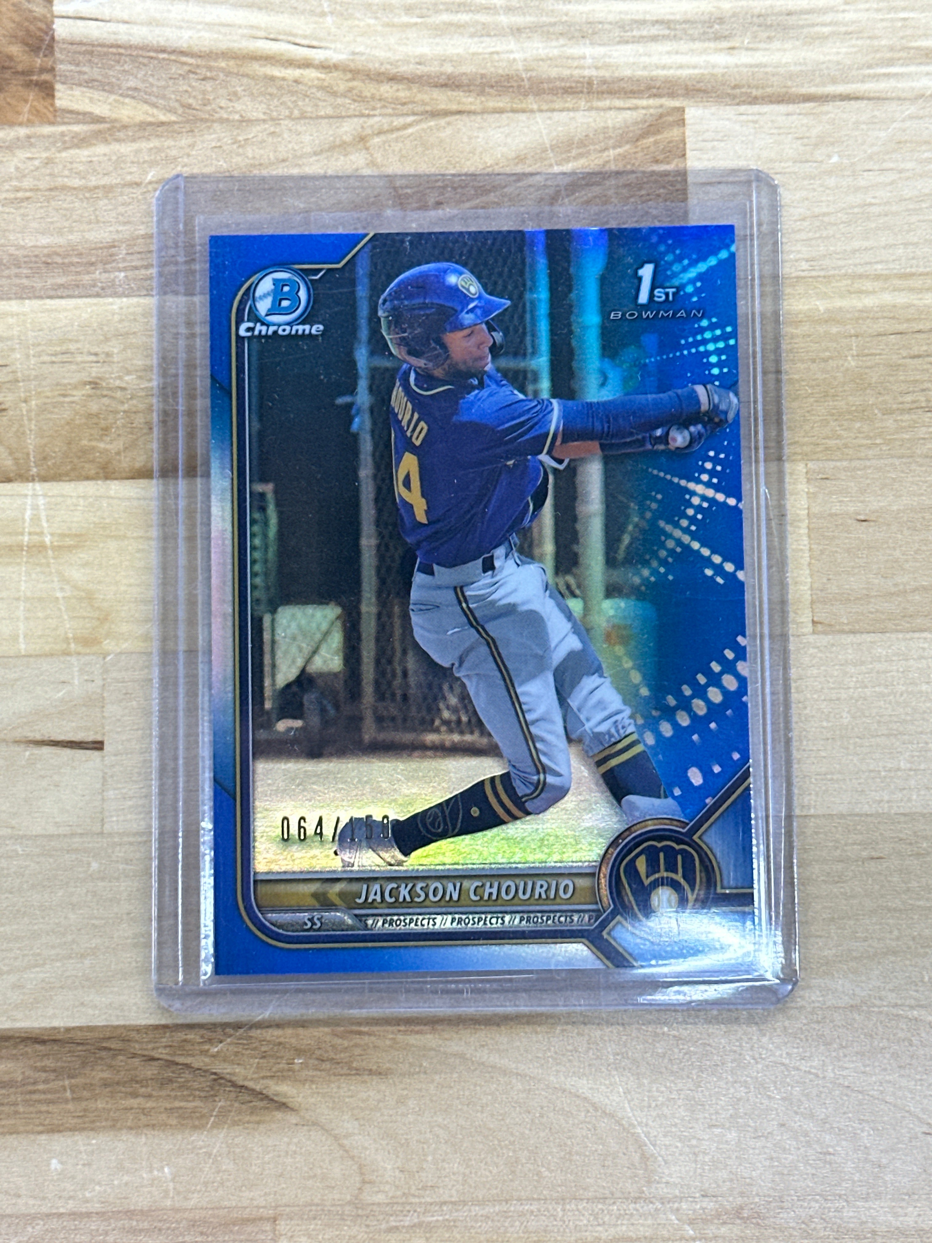 2022 Bowman Jackson Chourio Blue /150 Padres
