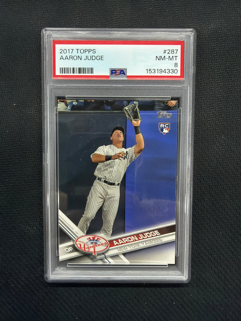 2017 Topps Aaron Judge Rookie PSA 8 Yankees