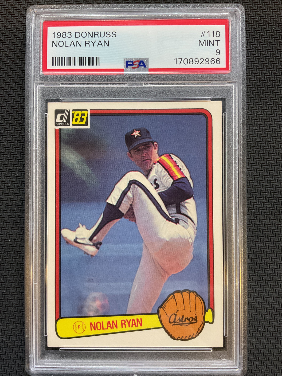 1983 Donruss #118 Nolan Ryan PSA 9