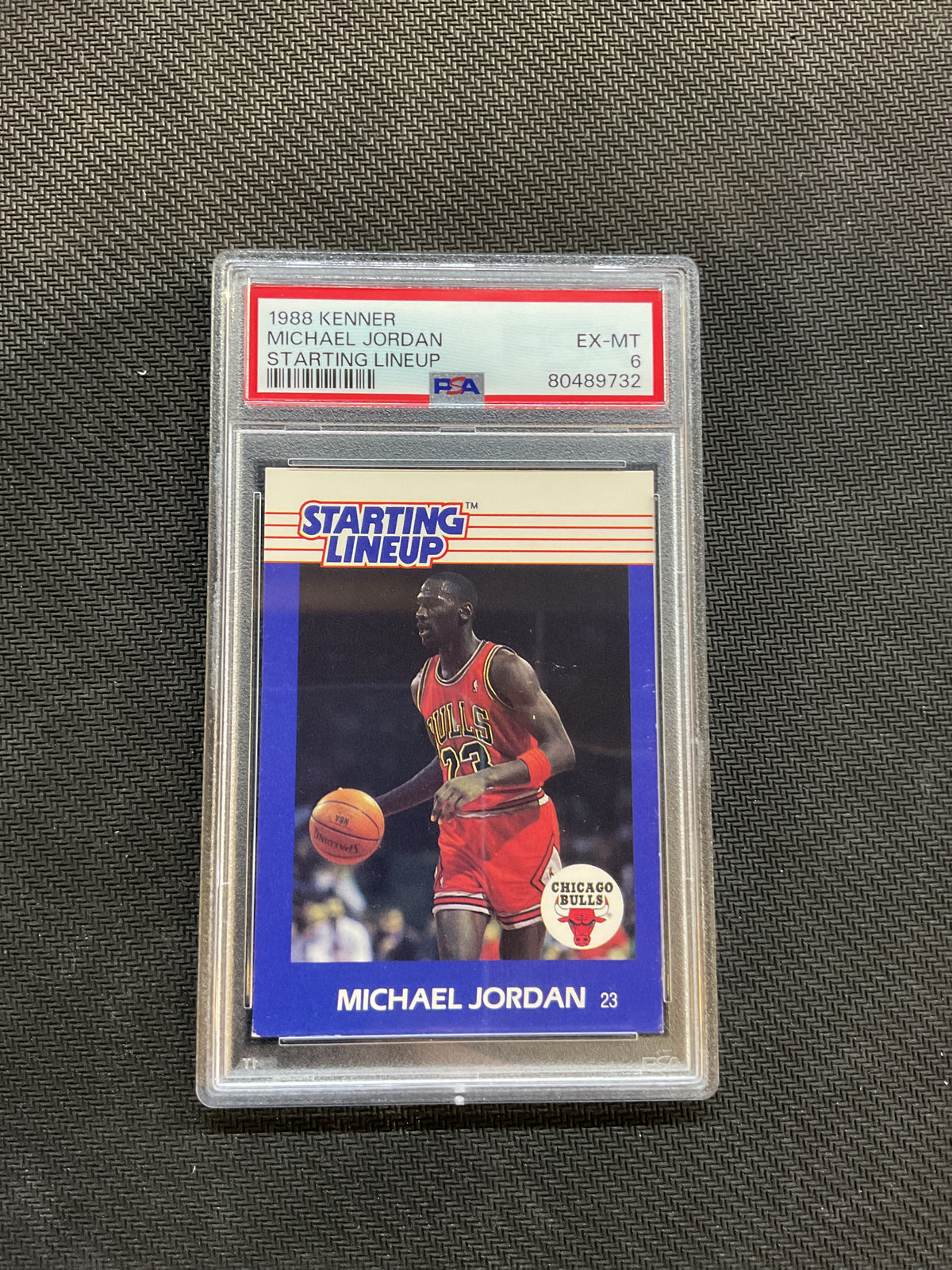 1988 Kenner Michael Jordan Starting Lineup PSA 6 Bulls