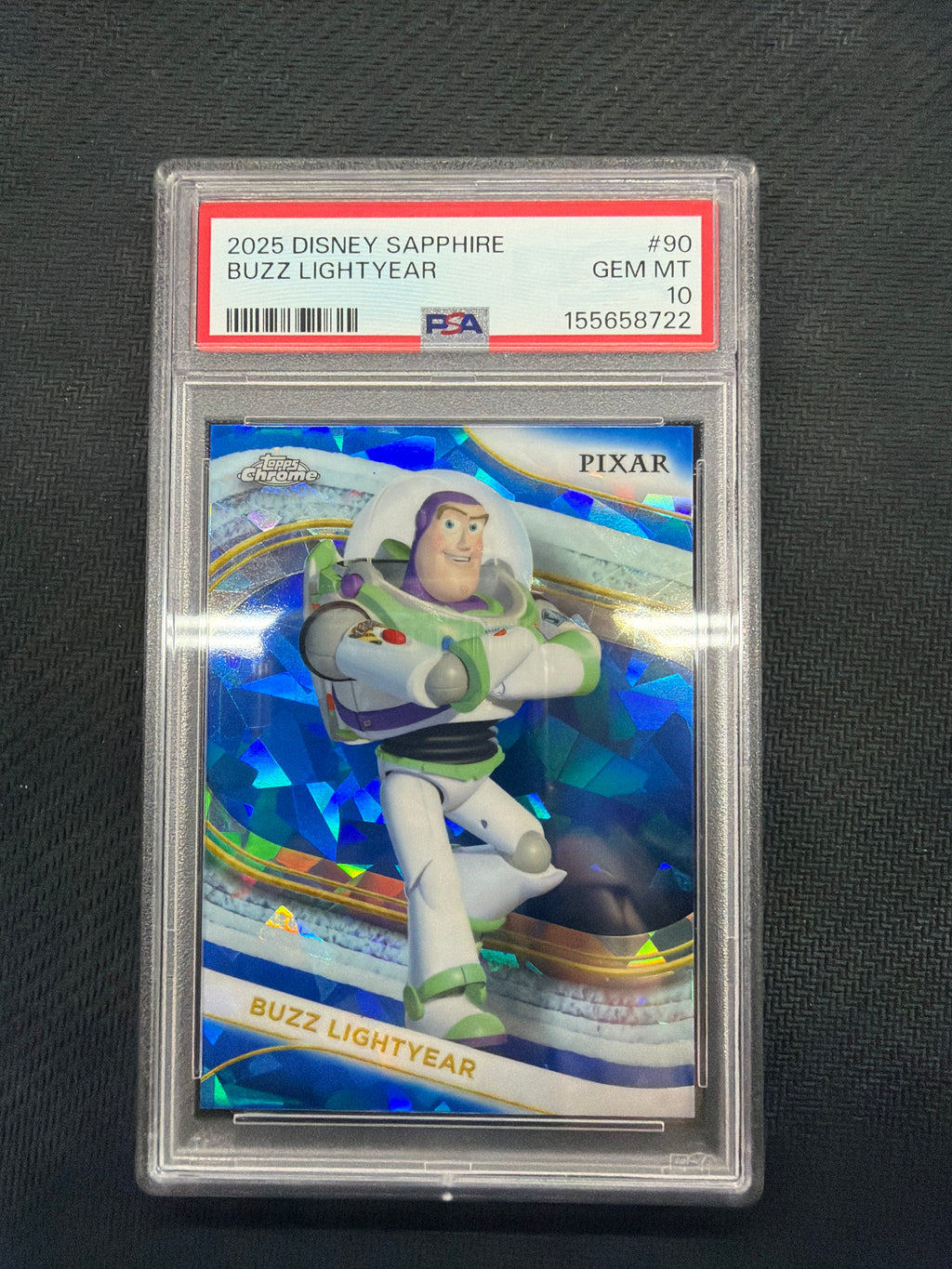 2025 Topps Chrome Sapphire Disney Buzz Lightyear #90 PSA 10 toy Story 722