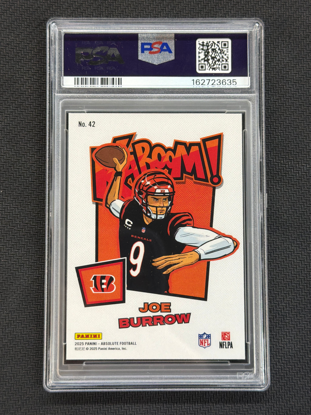 2025 Absolute Joe Burrow Vertical Kaboom! #42 PSA 10 635