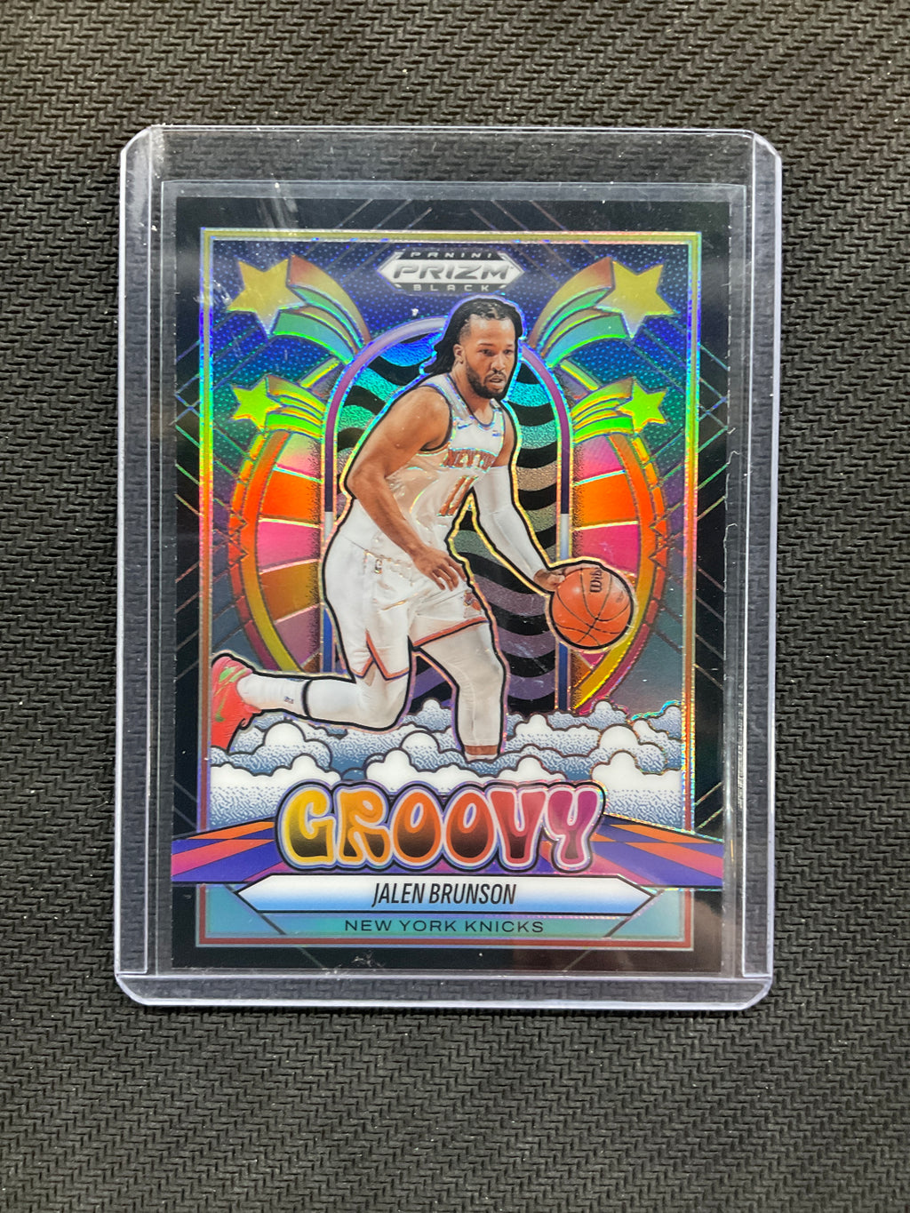 2024-25 Prizm Black Jalen Brunson Groovy Knicks