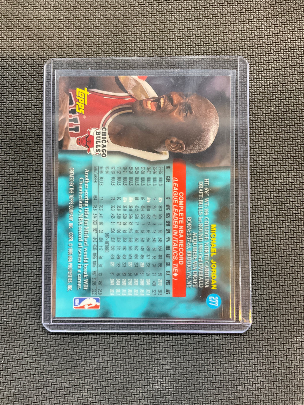 1996 Topps Michael Jordan Power Boosters #277 Bulls