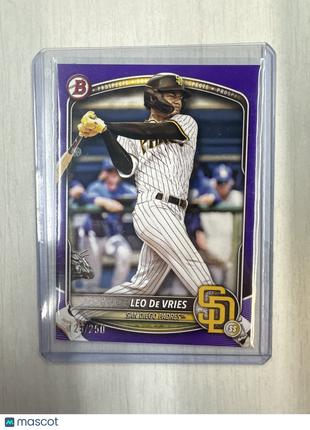 2025 Bowman Leo De Vries Purple Paper /250