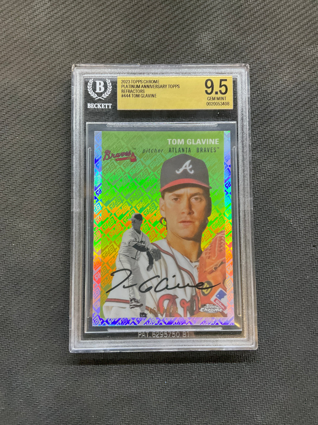 2023 Topps Chrome Platinum Tom Glavine Anniversary /499 BGS 9.5 Braves