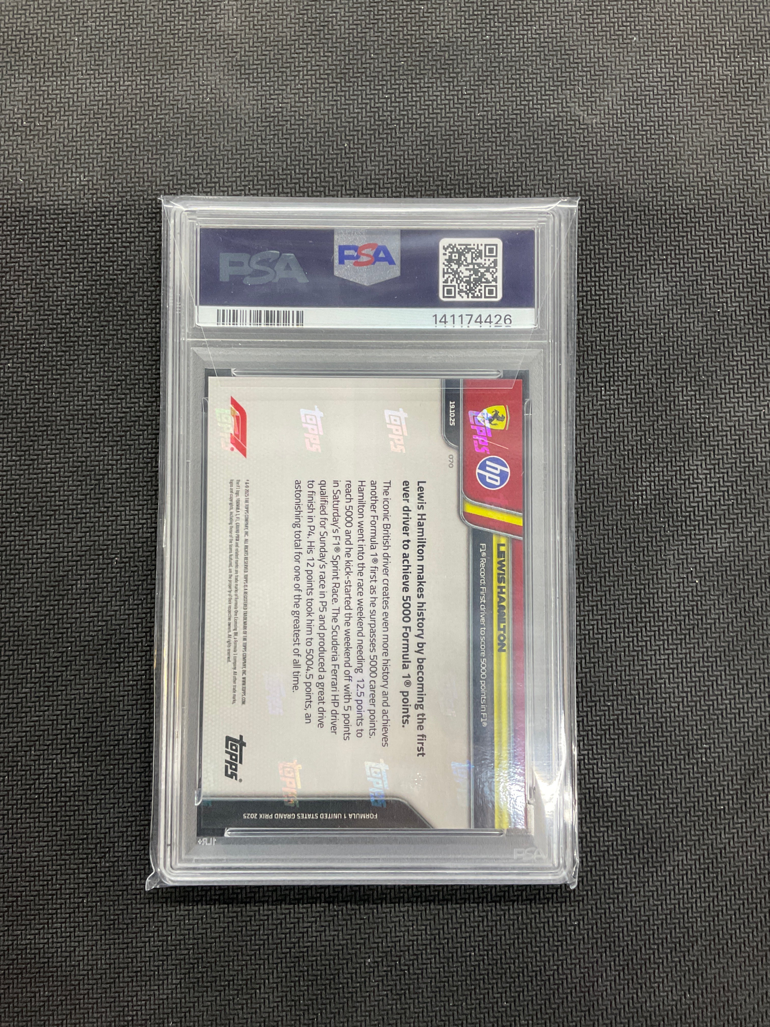 2025 Topps Now F1 Lewis Hamilton #70 PSA 10 Ferrari  426
