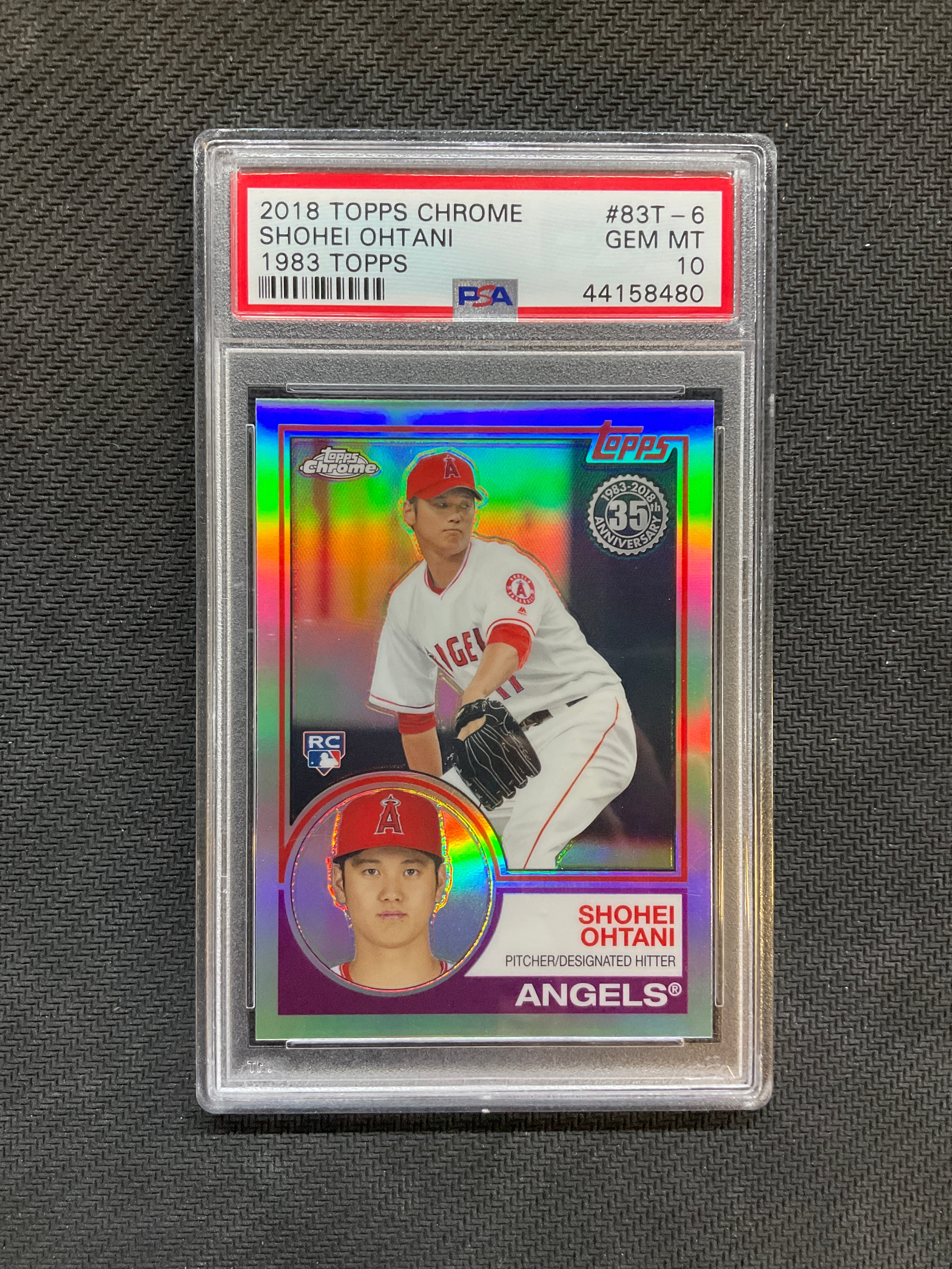 2018 Topps Chrome Shohei Ohtani 83 Rookie Refractor PSA 10 Angels