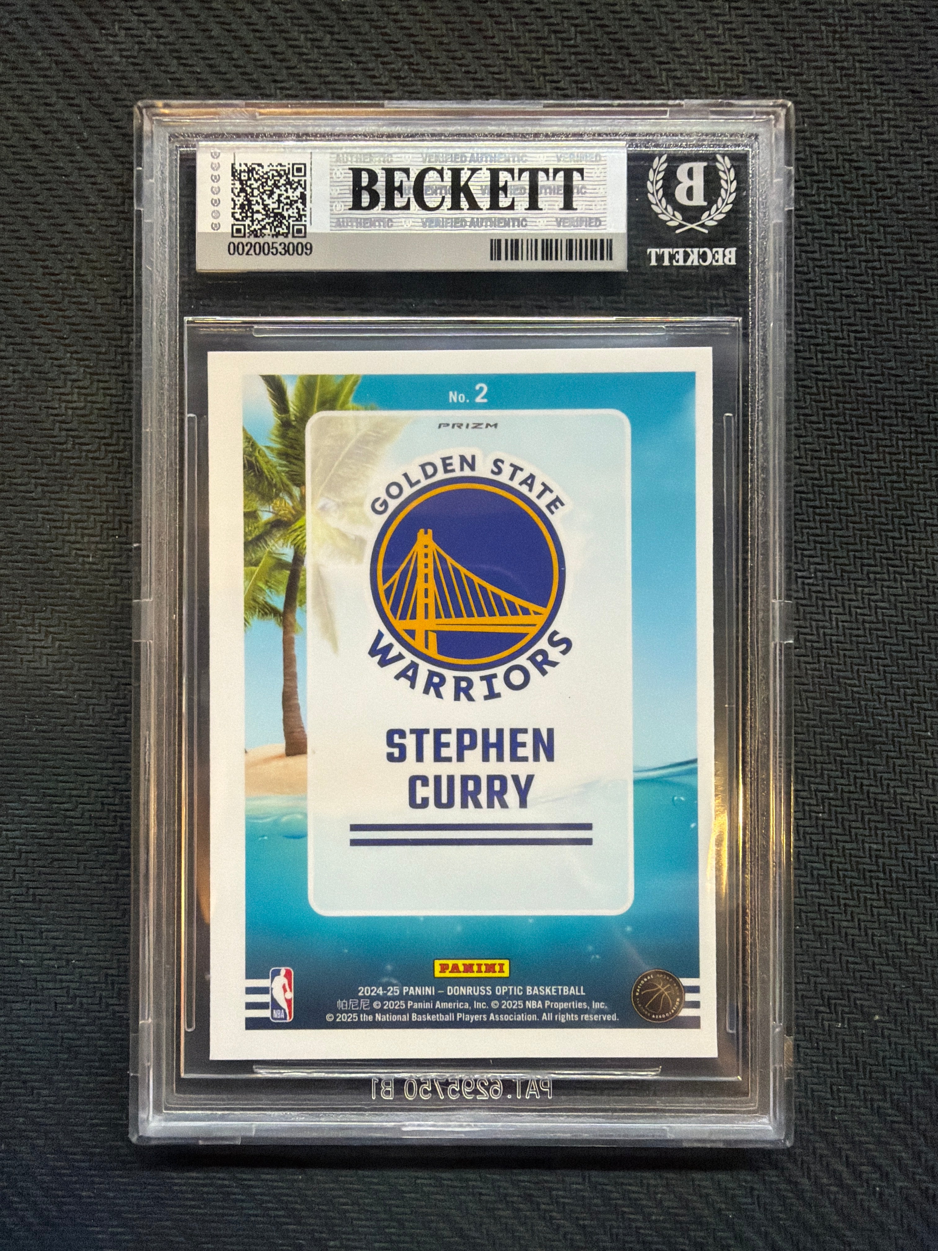 2024-25 Donruss Optic Spalsh! Holo Stephen Curry BGS 7 Warriors