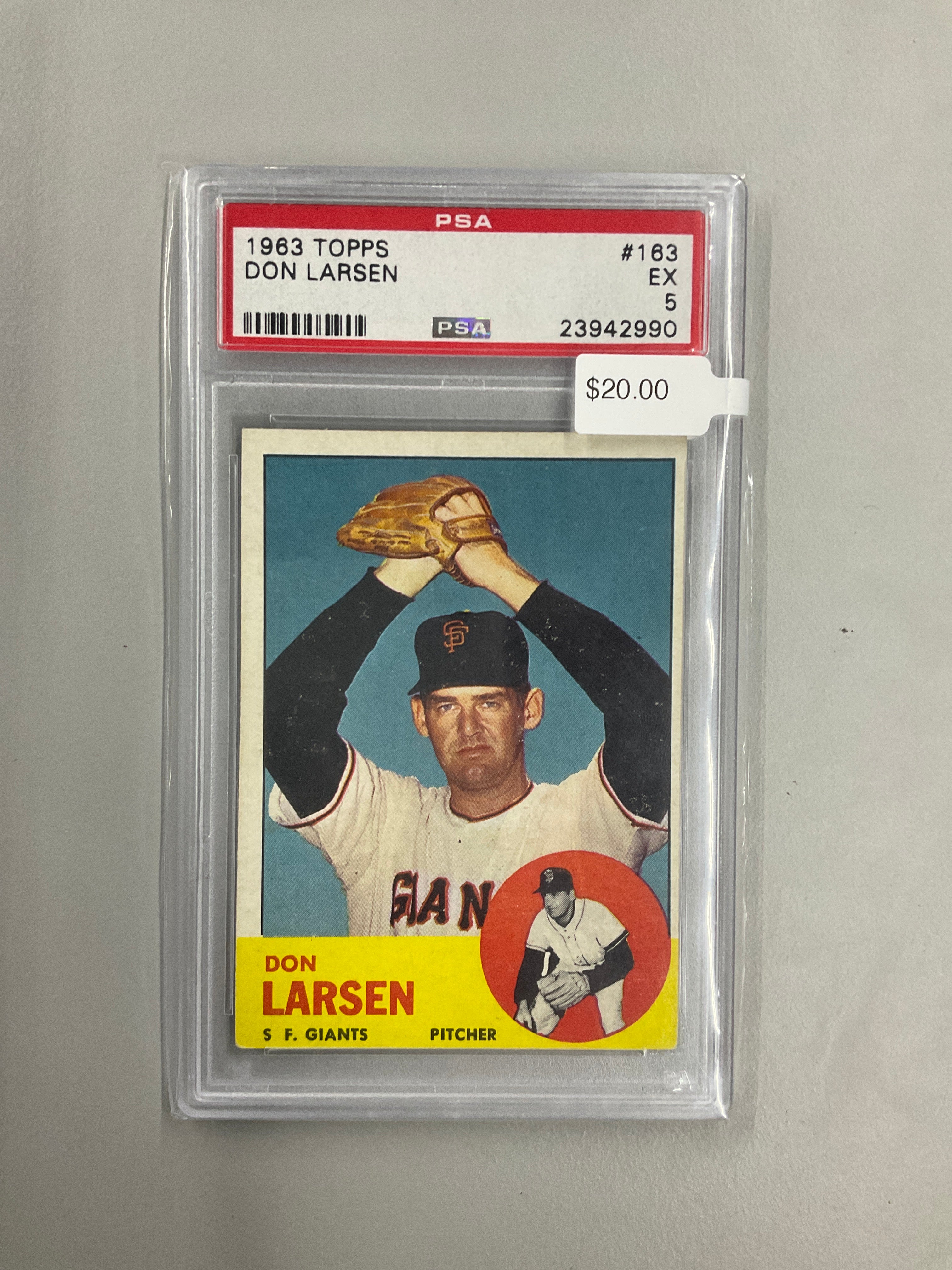 1963 Topps Don Larsen #163 PSA 5 Giants
