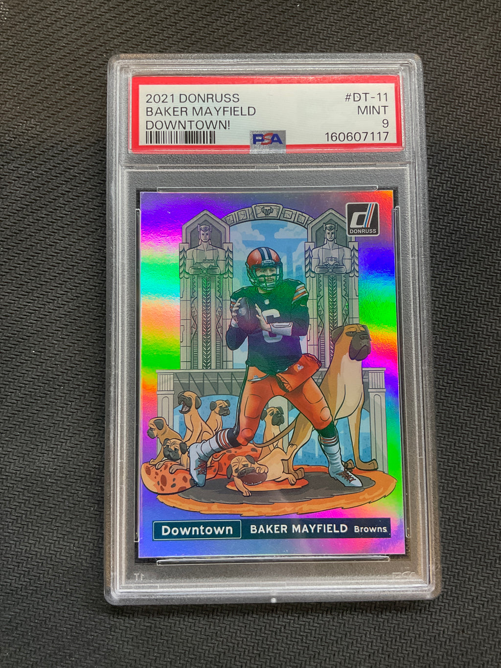 2021 Donruss Baker Mayfield Downtown! PSA 9 Browns