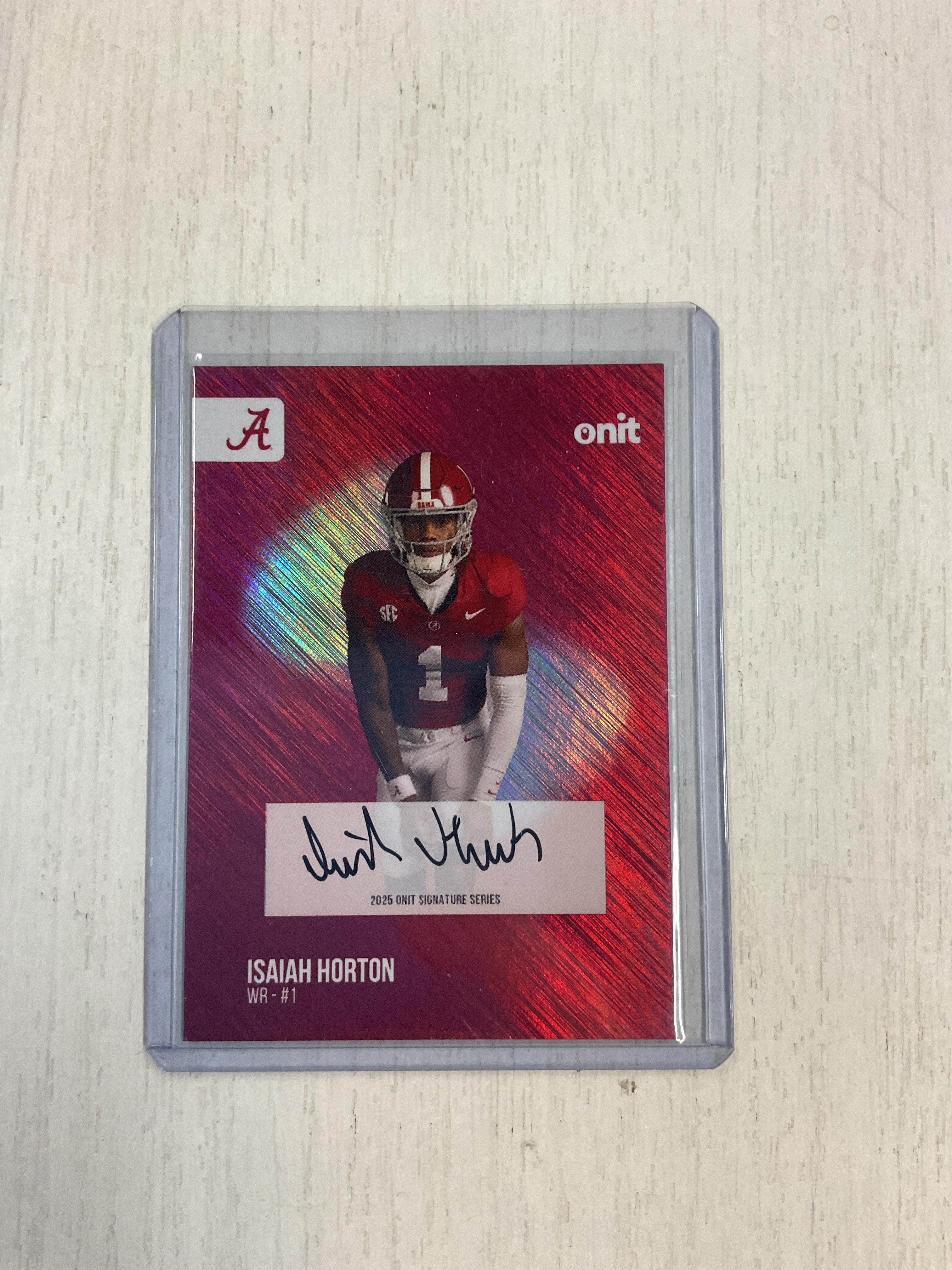 2025 Onit Alabama Isaiah Horton Auto Shimmer Rookie