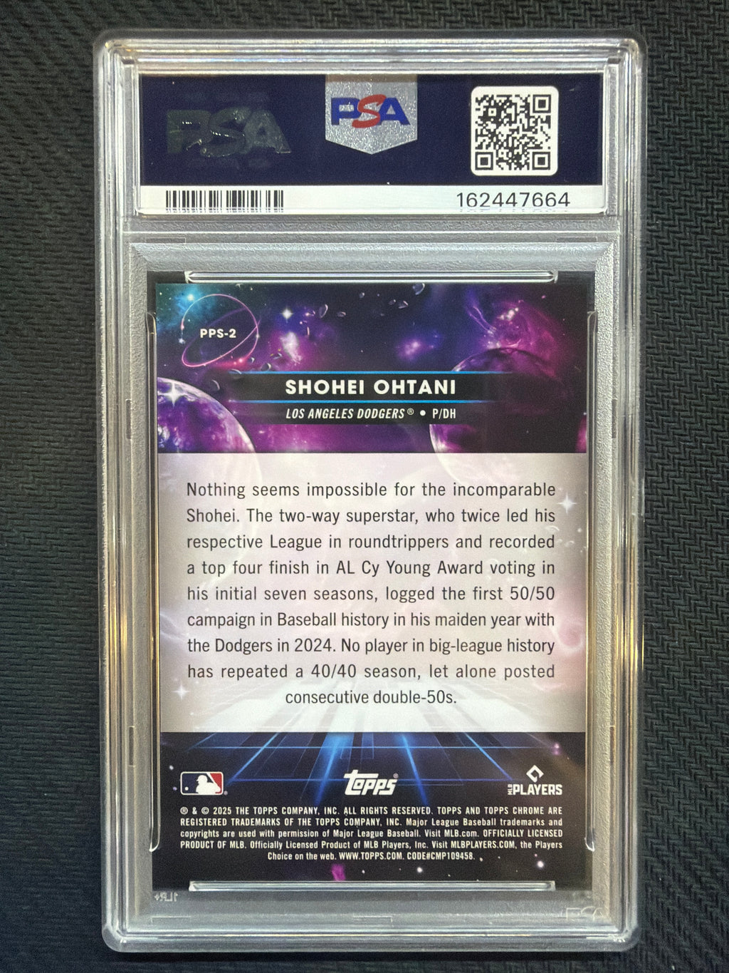 2025 Topps Chrome Cosmic Shohei Ohtani Planetary Sun PSA 10 664