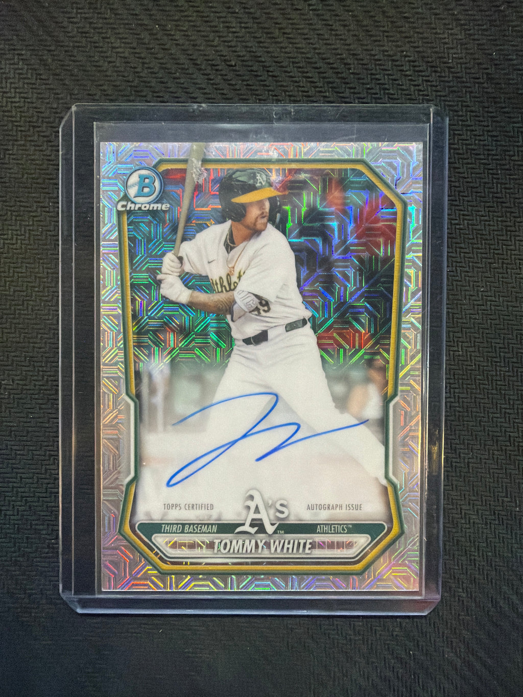 2026 Bowman Chrome Tommy White Mega Box Auto A's