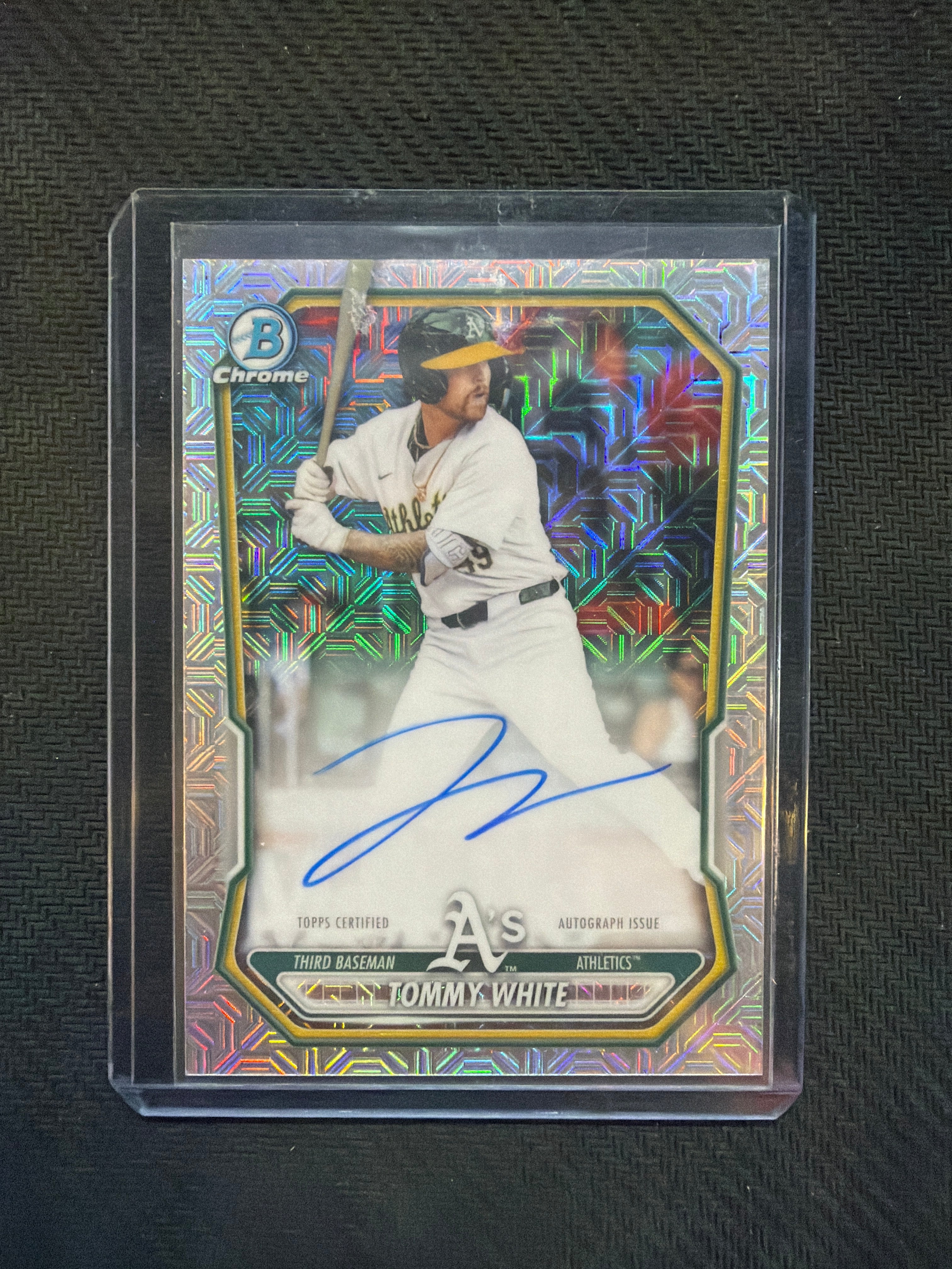 2026 Bowman Chrome Tommy White Mega Box Auto A's