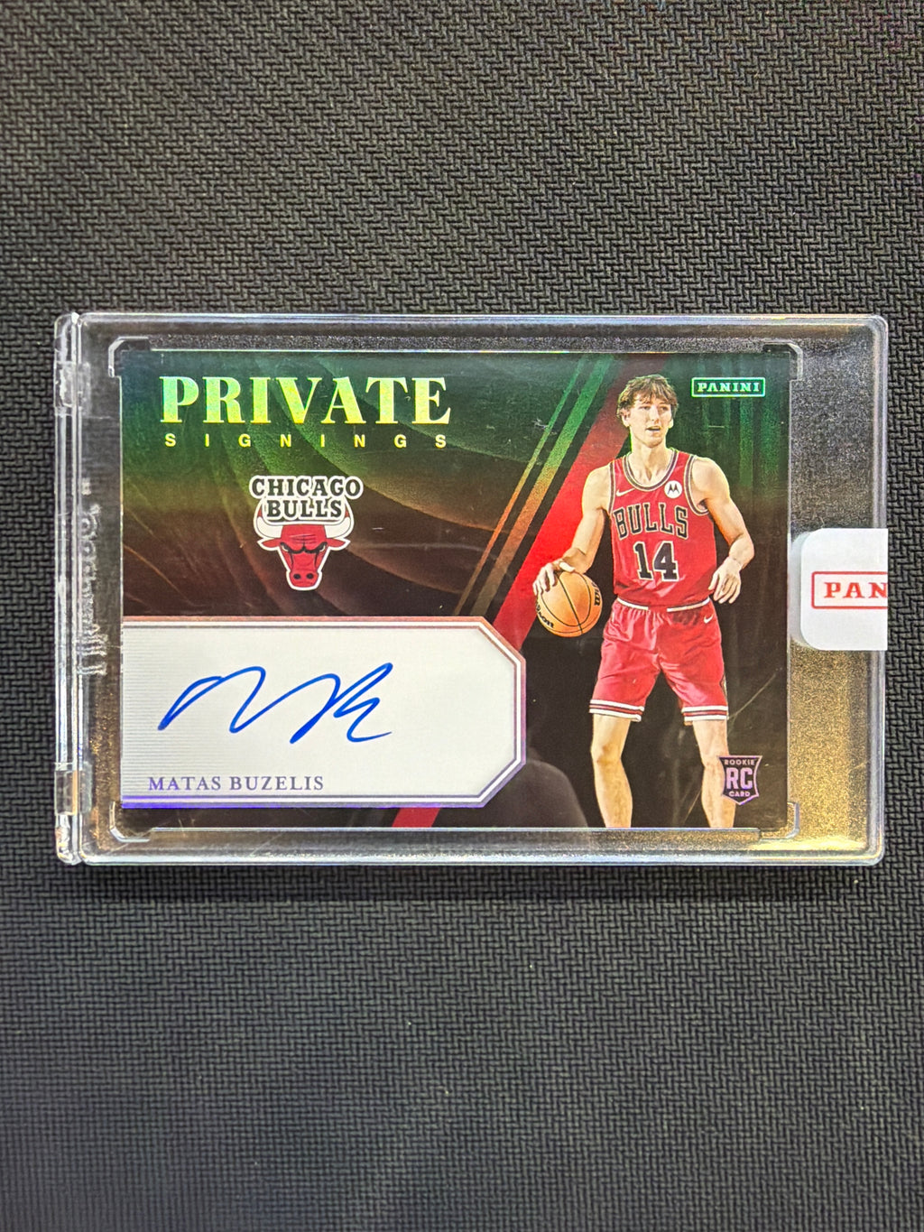 2024 Panini Private Signings Matas Buzelis Rookie Auto Bulls