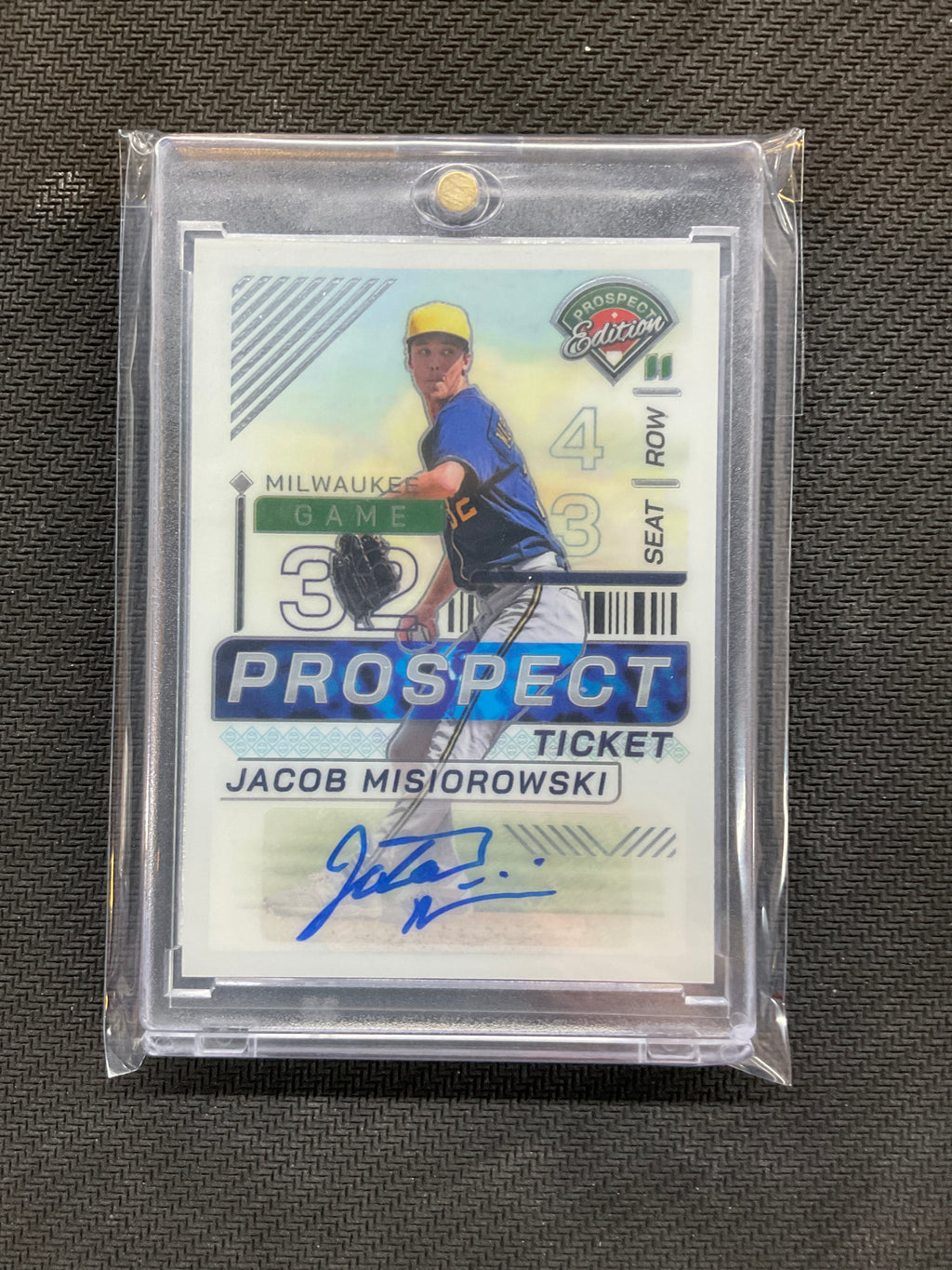 2024 Panini Prospect Edition Jacob Misiorowski Rookie Auto Brewers