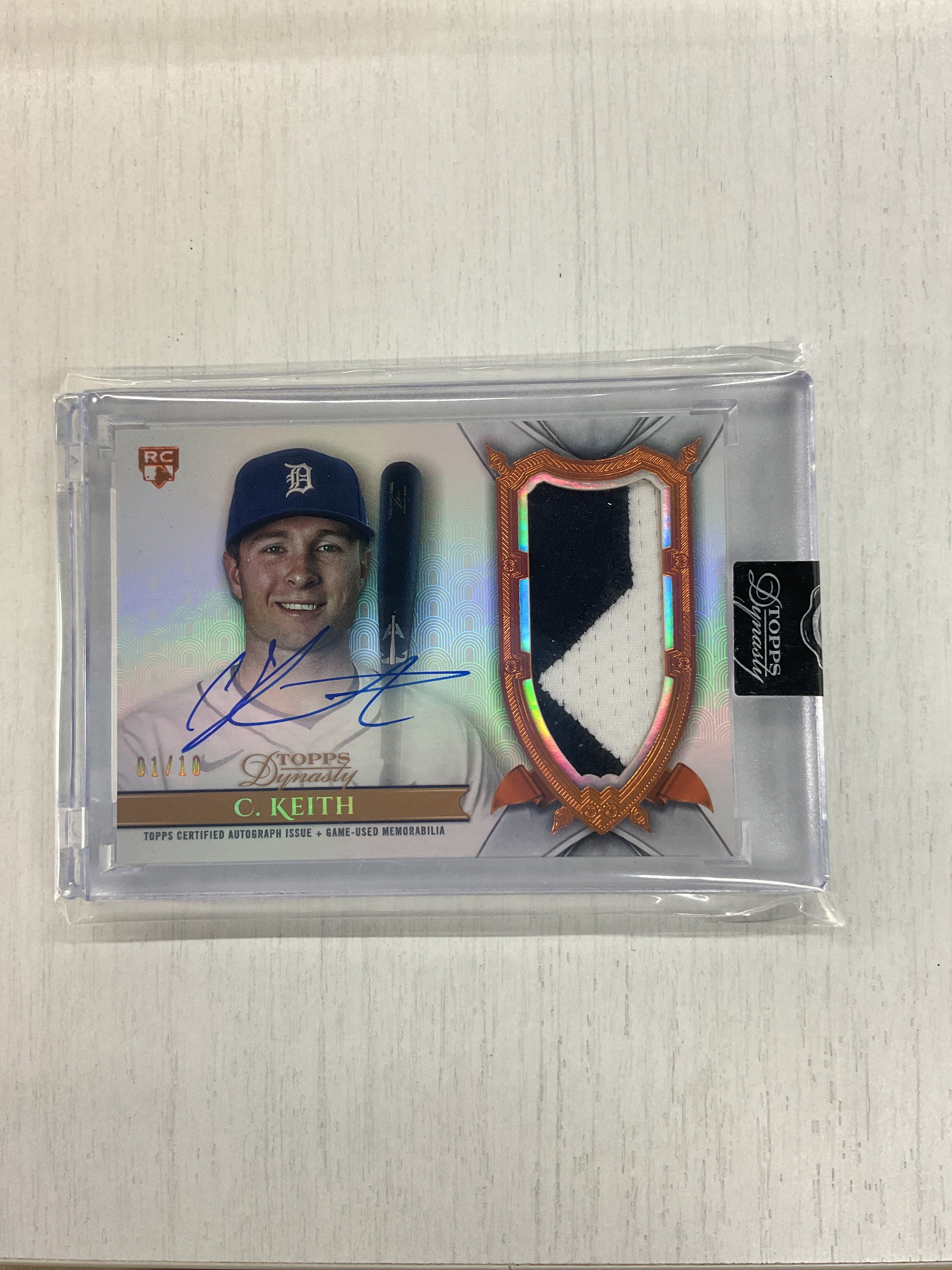 2024 Topps Dynasty Colt Keith Patch Auto /10 Rookie Tigers