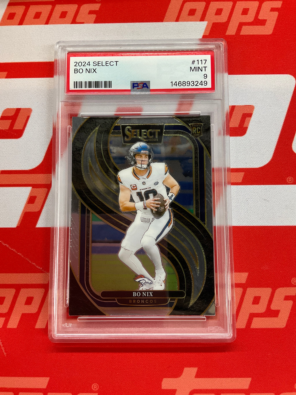2024 Select #117 Bo Nix Rookie PSA 9 Broncos 249