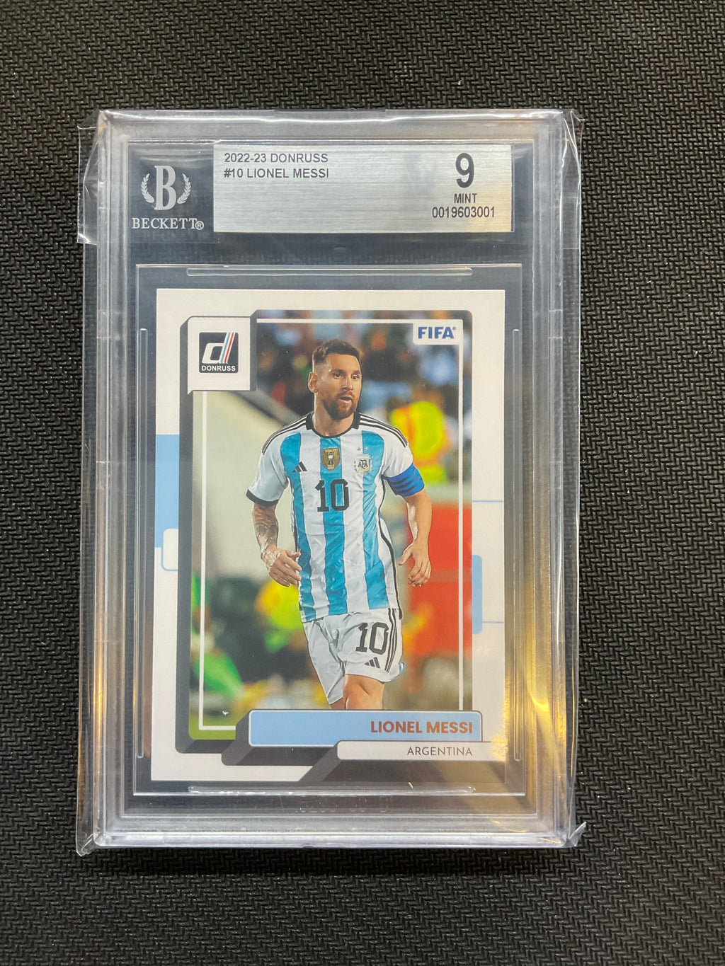 2022-23 Donruss Lionel Messi Argentina BGS 9
