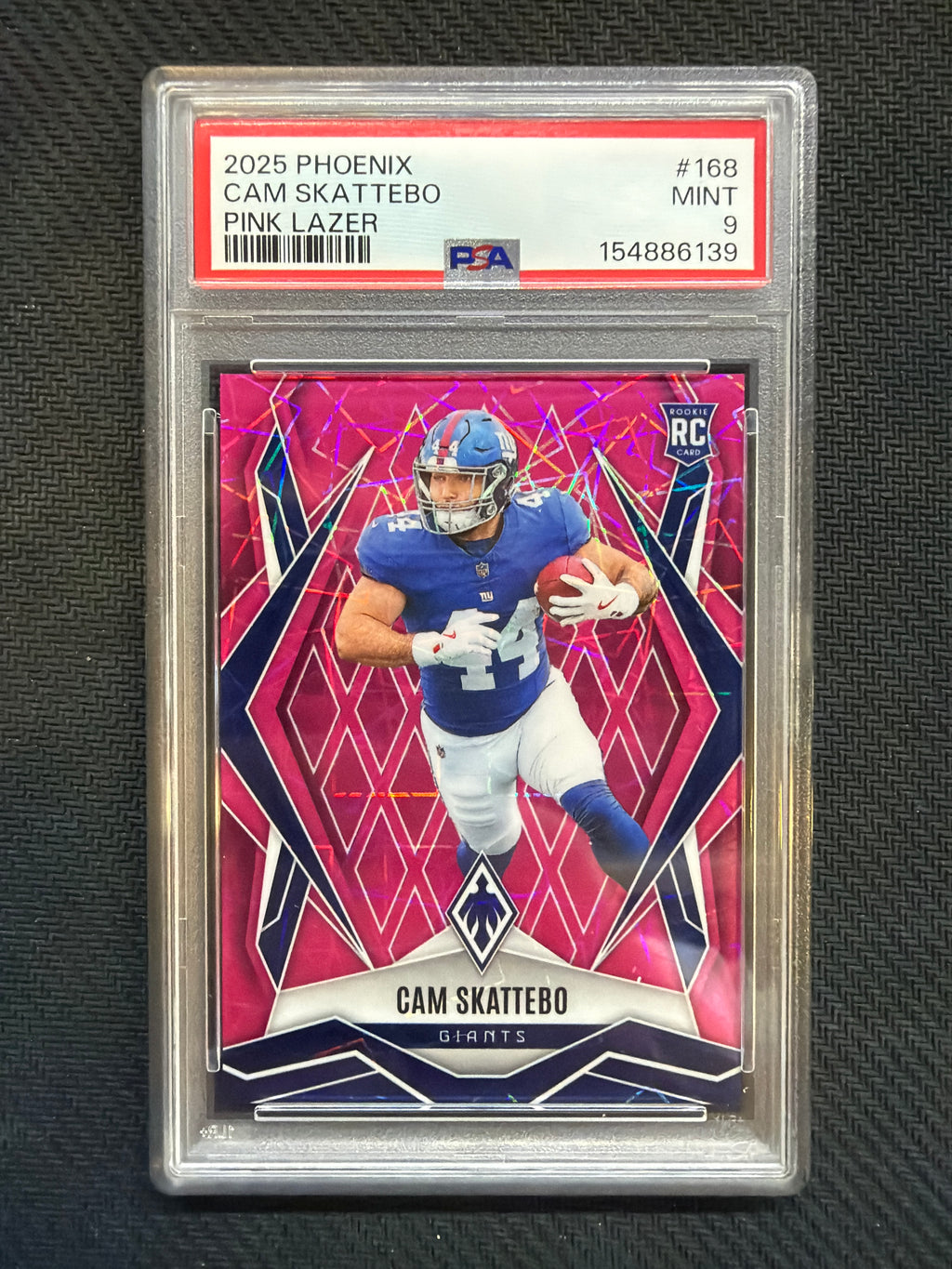 2025 Phoenix Cam Skattebo Pink Lazer /149 PSA 9