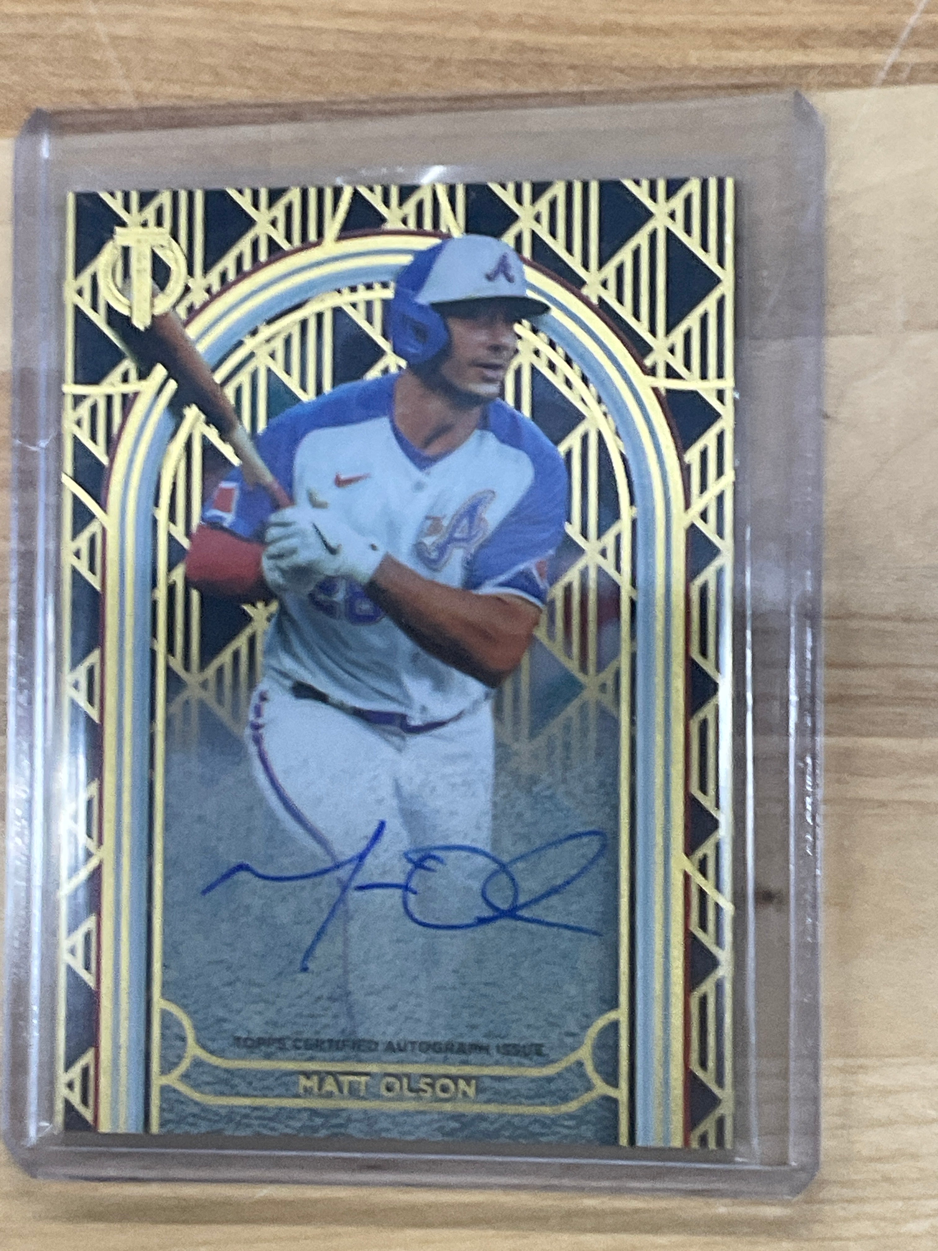2024 Topps Tribute Matt Olson Auto /50 Iconic Perspectives Auto /50 Braves