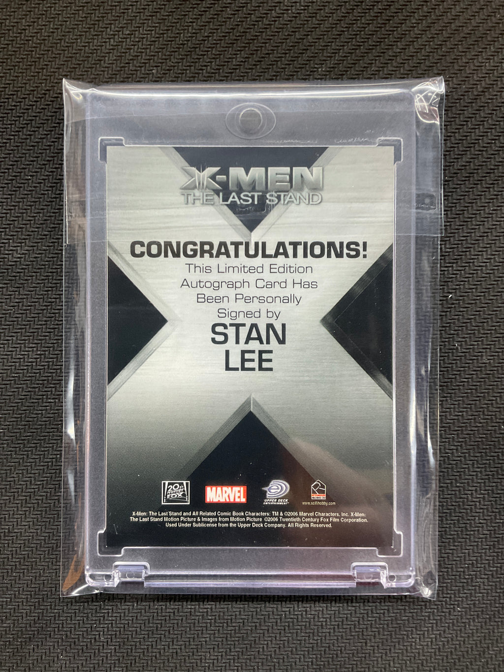 2006 X-Men The Last Stand Stan Lee Auto