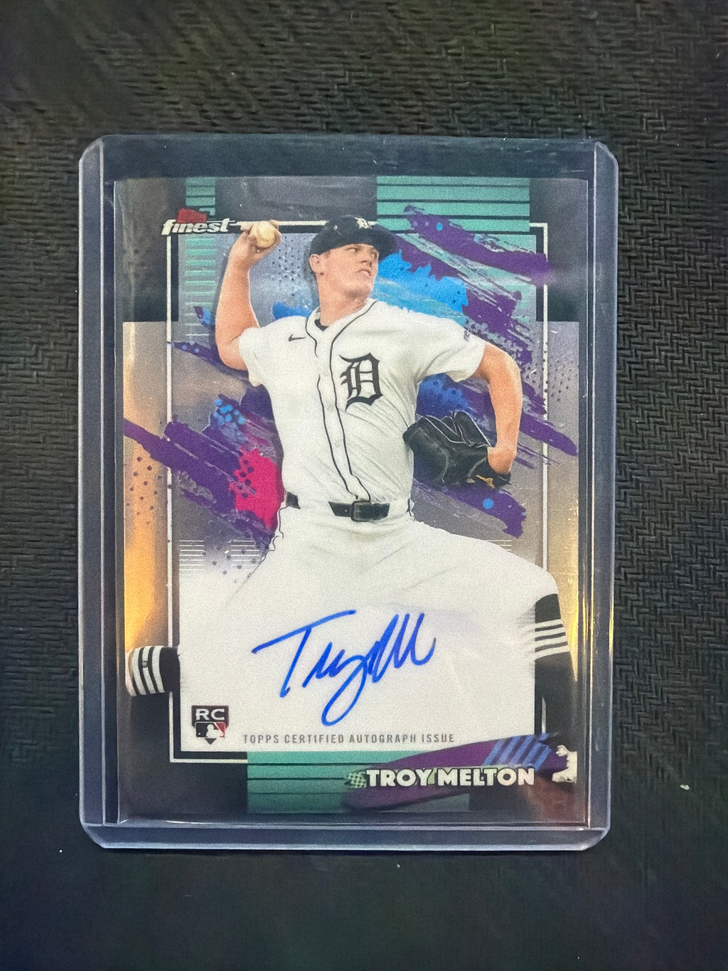 2026 Topps Finest Troy Melton Rookie Auto Tigers