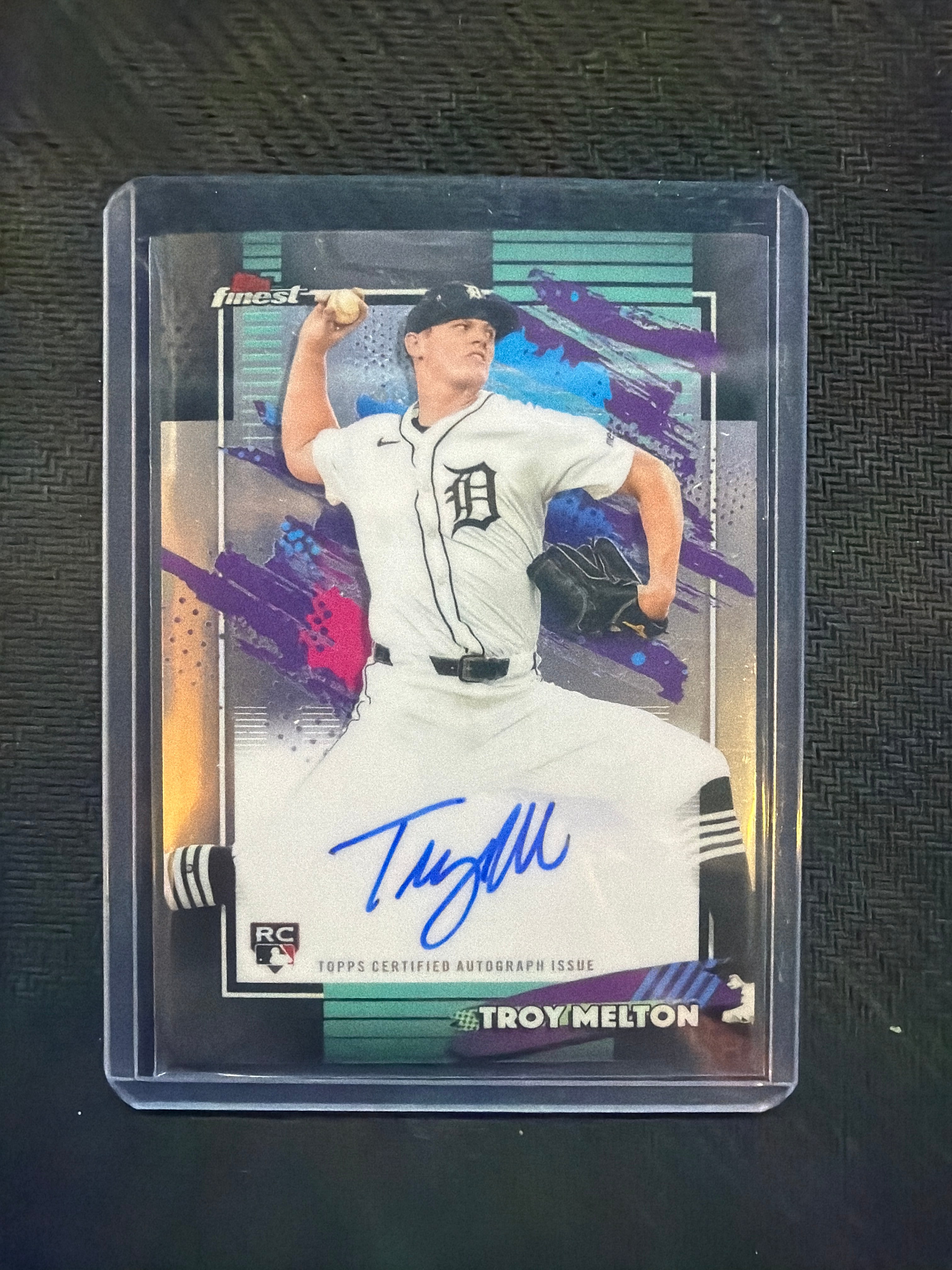 2026 Topps Finest Troy Melton Rookie Auto Tigers