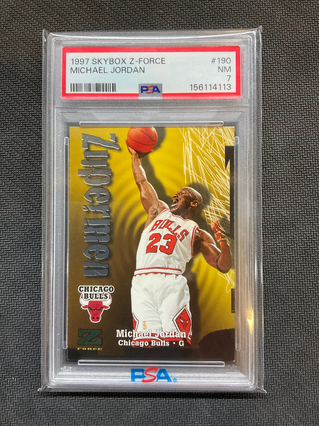 1997 Skybox Z-Force Michael Jordan #190 PSA 7 Bulls