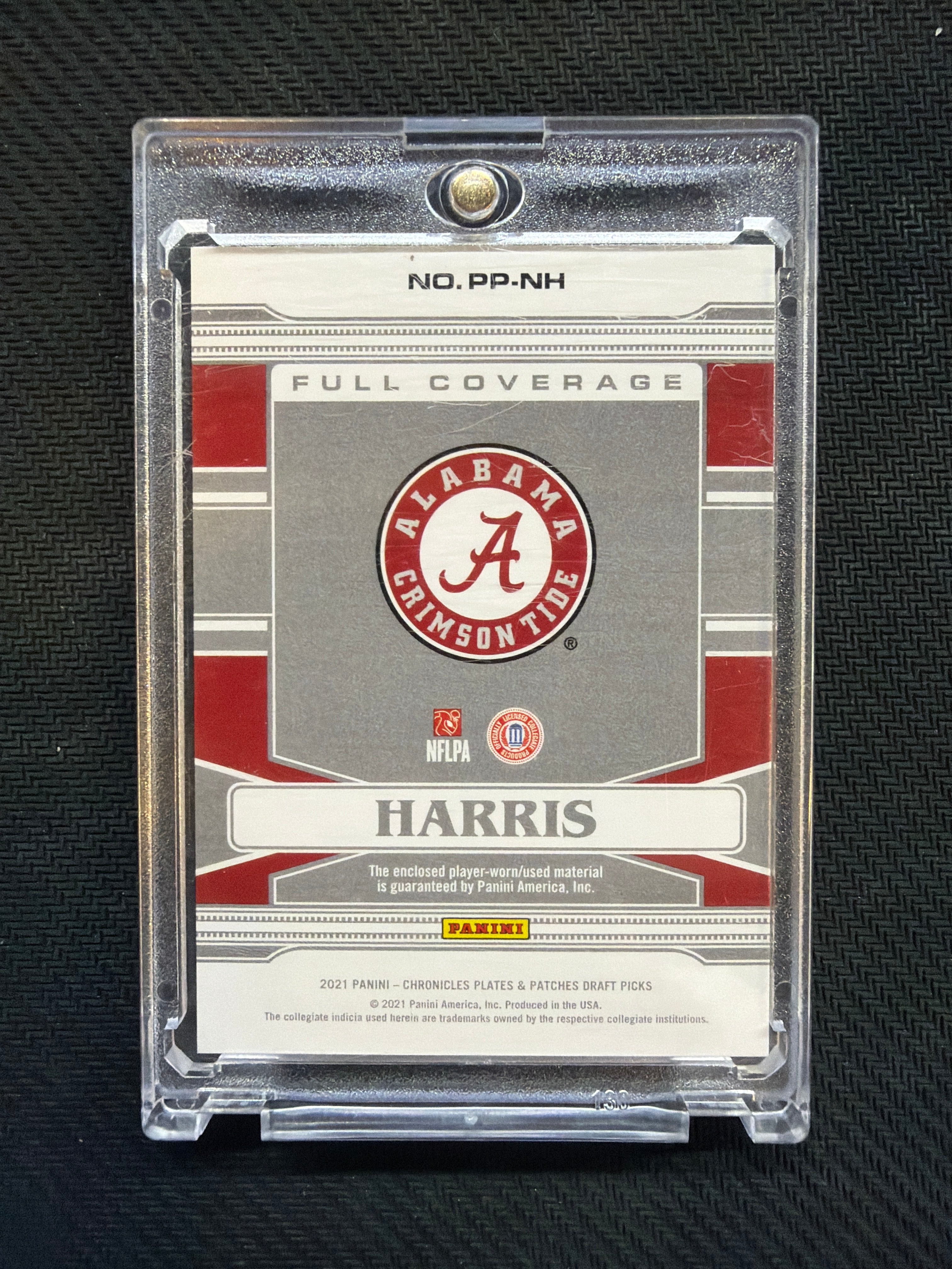 2021 Plates Patches Najee Harris Full Coverage Patch Alabama