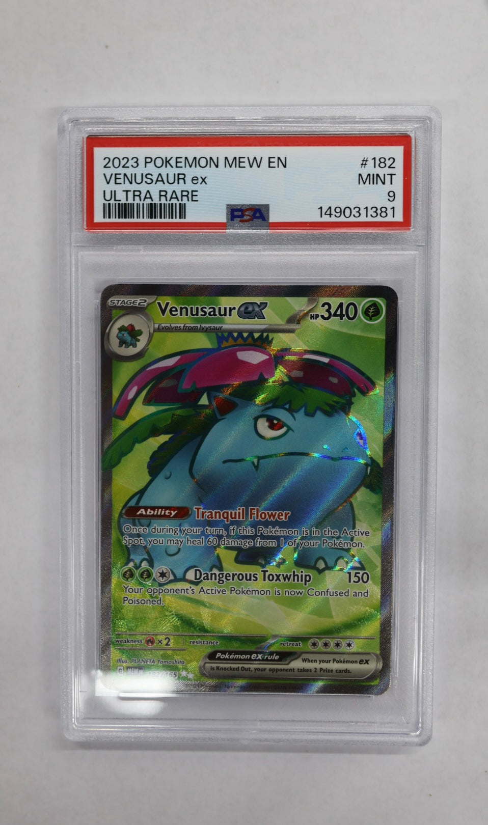 2023 Pokemon 151 Venusaur ex 182 PSA 9