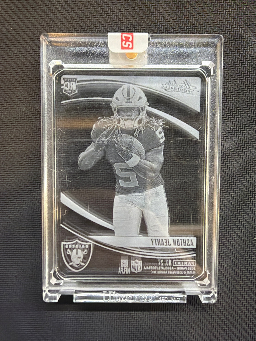 2025 Absolute Ashton Jeanty Rookie Glass Case Hit Raiders