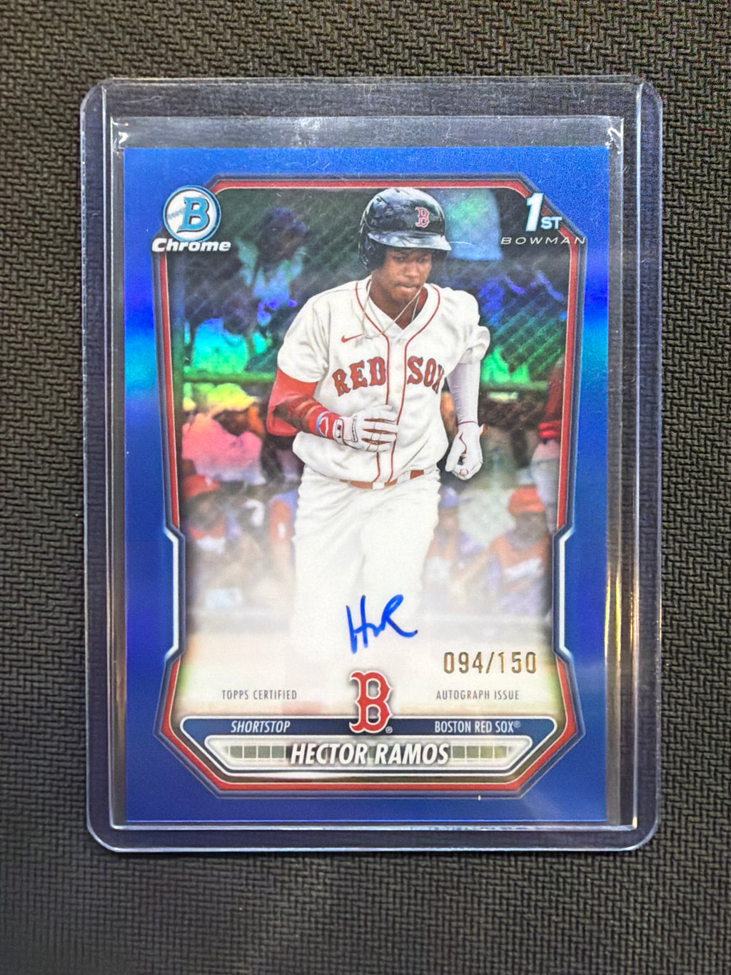 2026 Bowman Chrome Hector Ramos True Blue 1st Auto /150