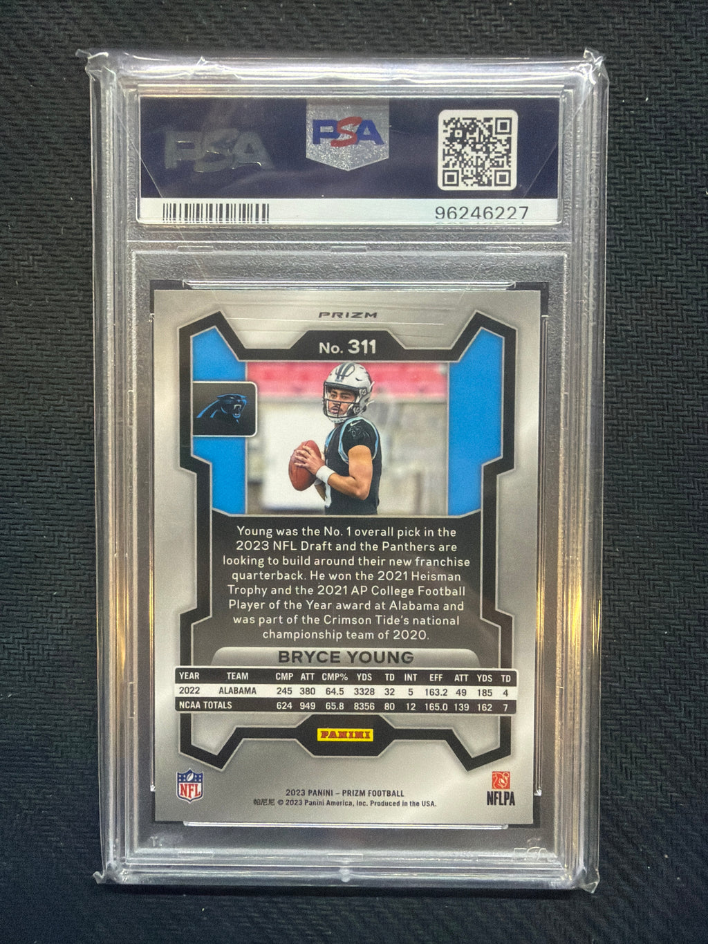 2023 Prizm Bryce Young Rookie Silver #311 PSA 10 227
