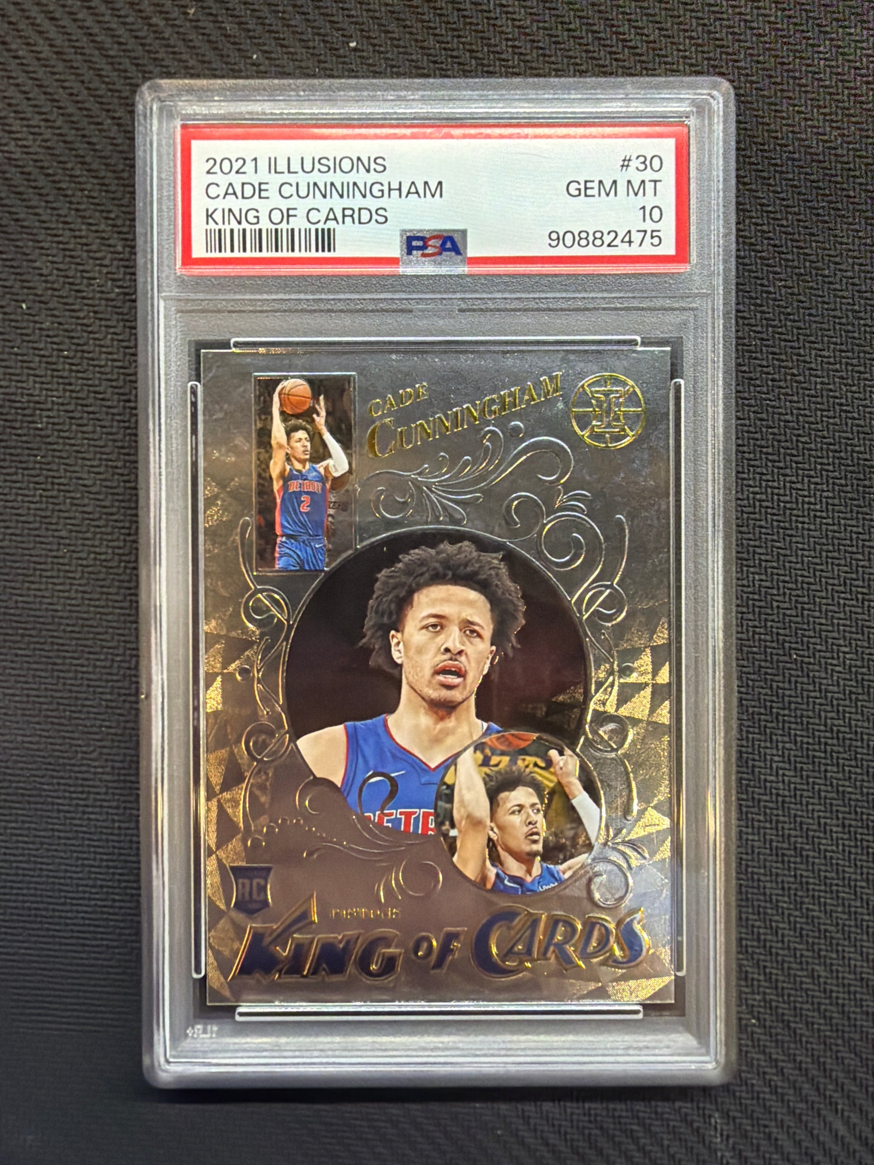 2021 Illusions Cade Cunningham King of Cards PSA 10 Pistons