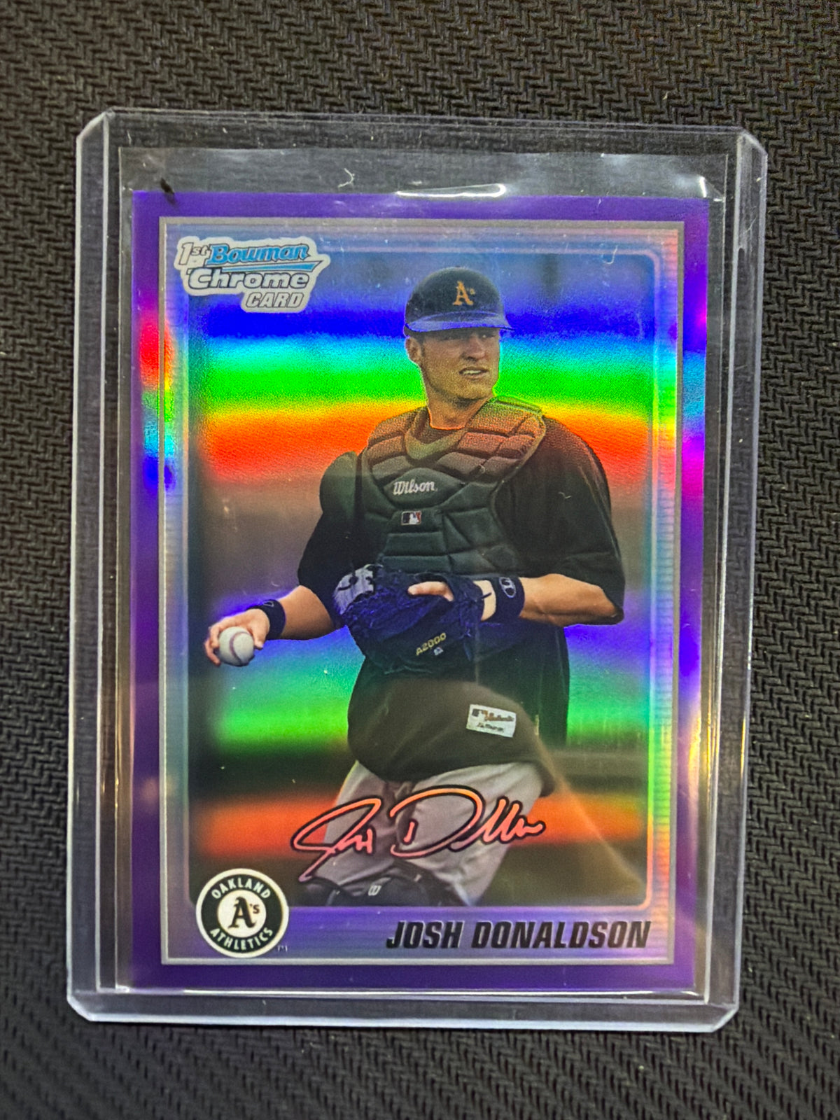 2010 Bowman Chrome Josh Donaldson Rookie 1st Purple /899 Auburn