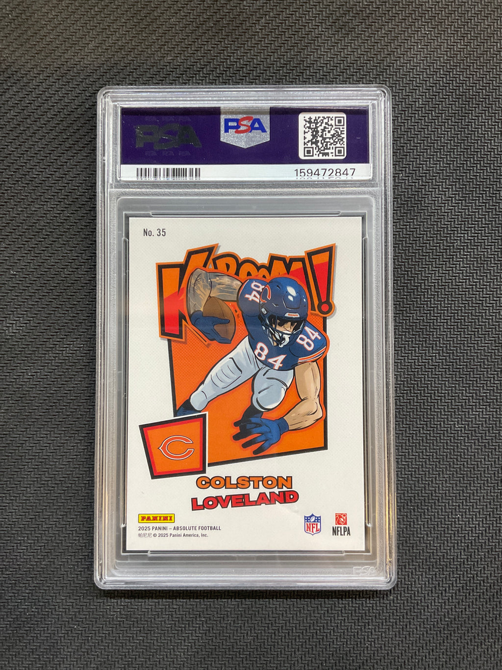 2025 Absolute Colston Loveland Kaboom! Horizontal PSA 10 Bears 847