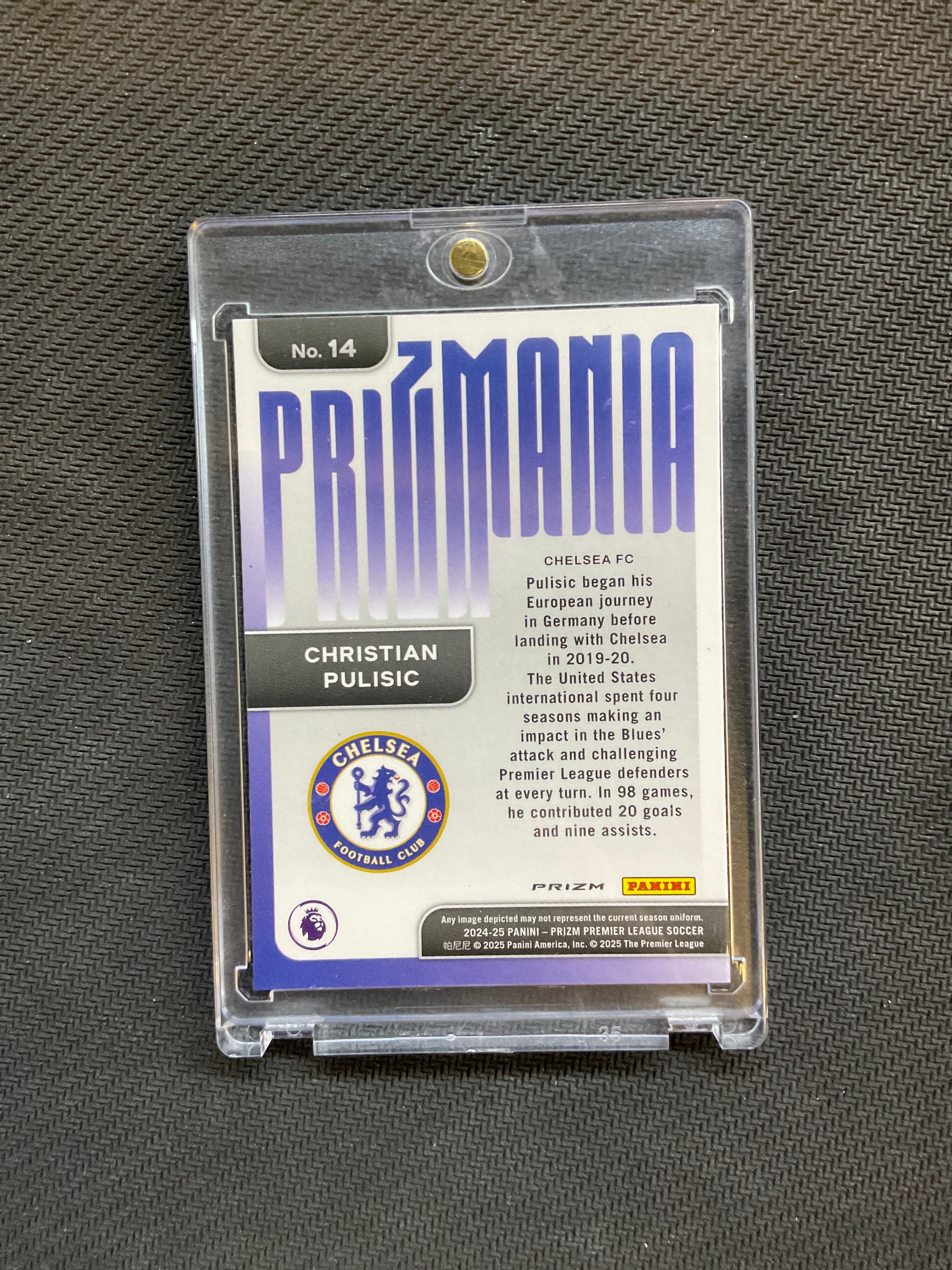 2024 Prizm Premier League Christian Pulisic Prizmania Chelsea