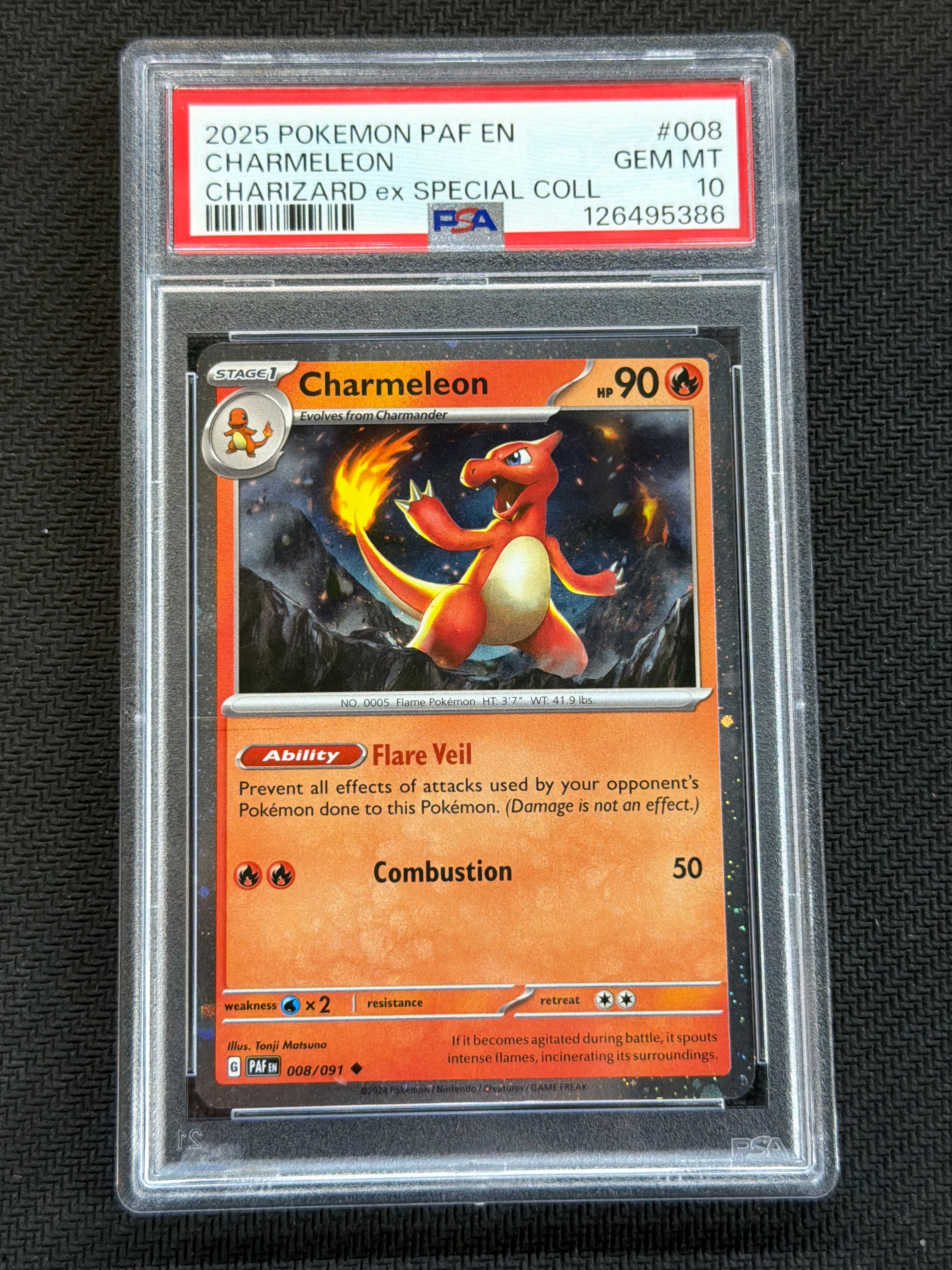 2025 Charmeleon  008 Cosmos Holo PSA 10