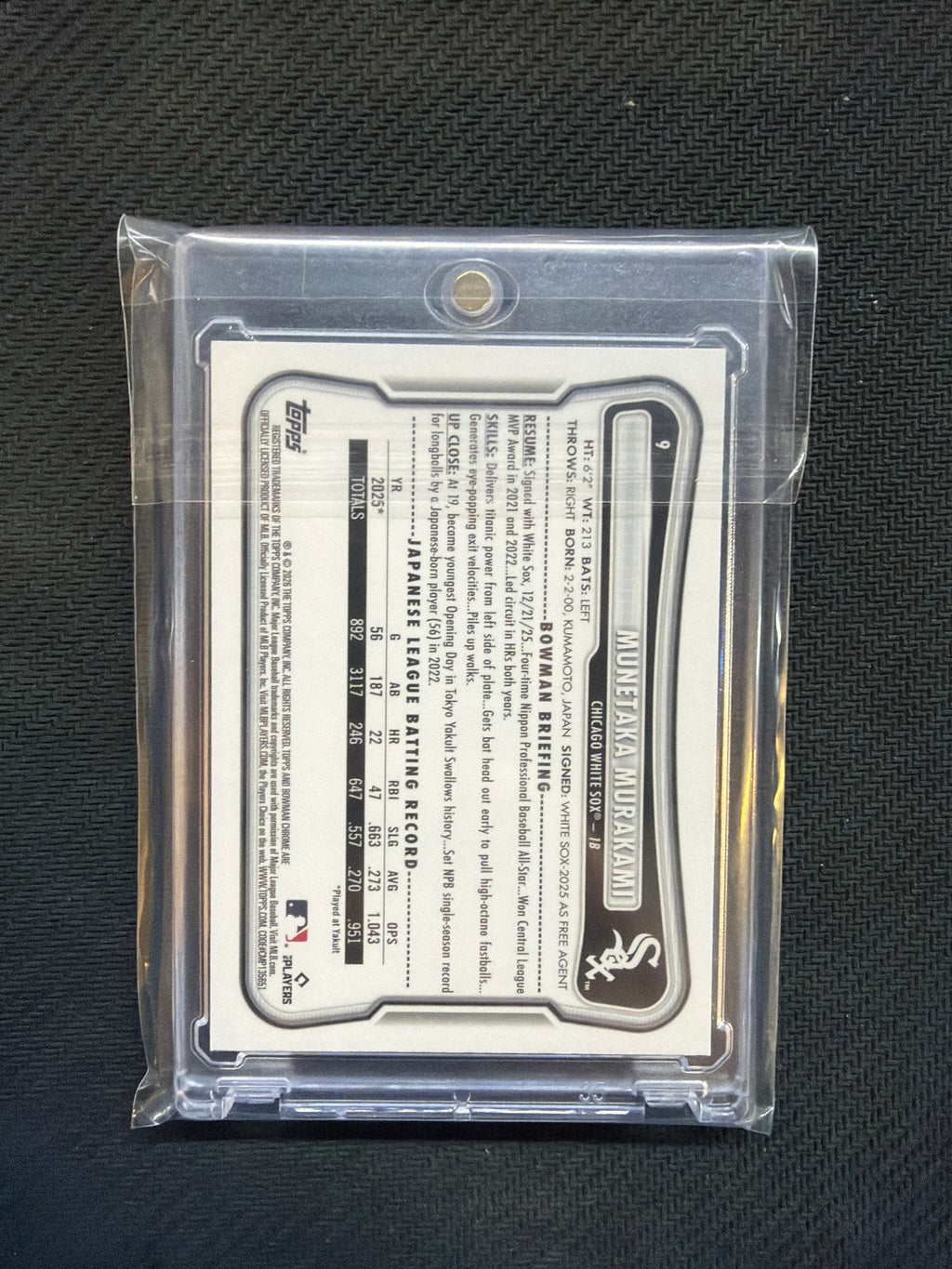 2026 Bowman Chrome Munetaka Murakami Mojo Rookie