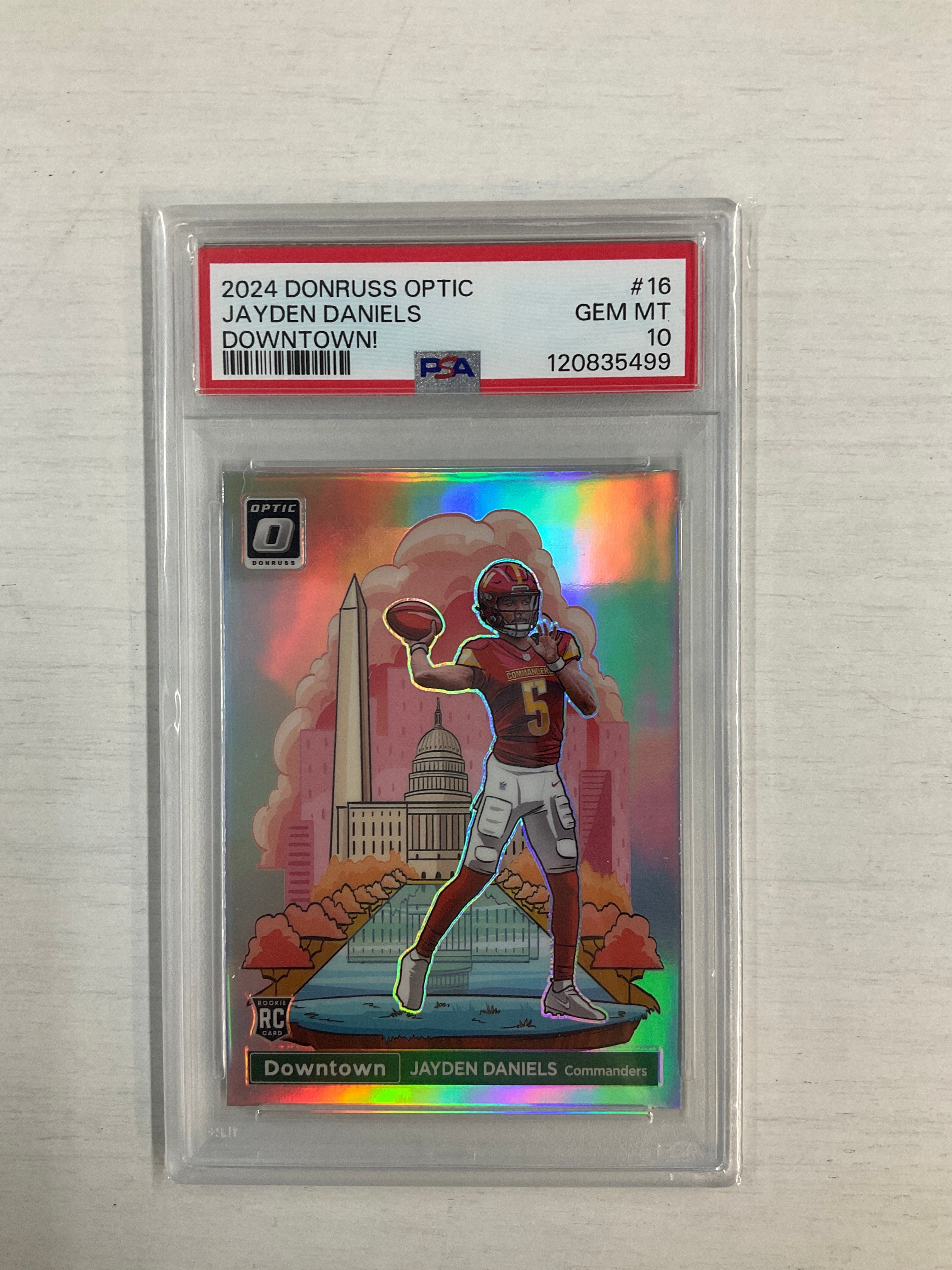 2024 Optic Jayden Daniels Downtown! PSA 10