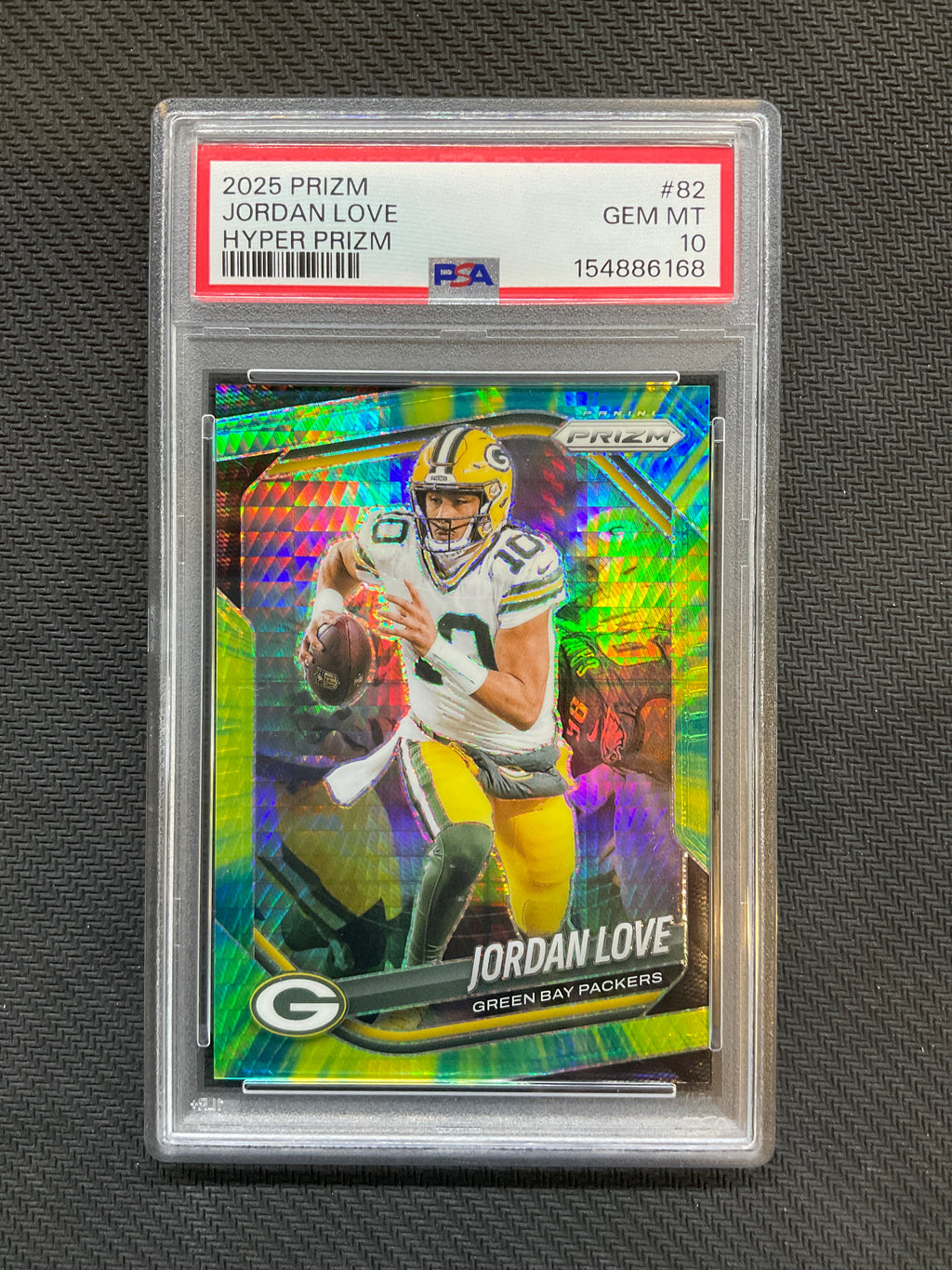 2025 Prizm Jordan Love Hyper Prizm /200 PSA 10