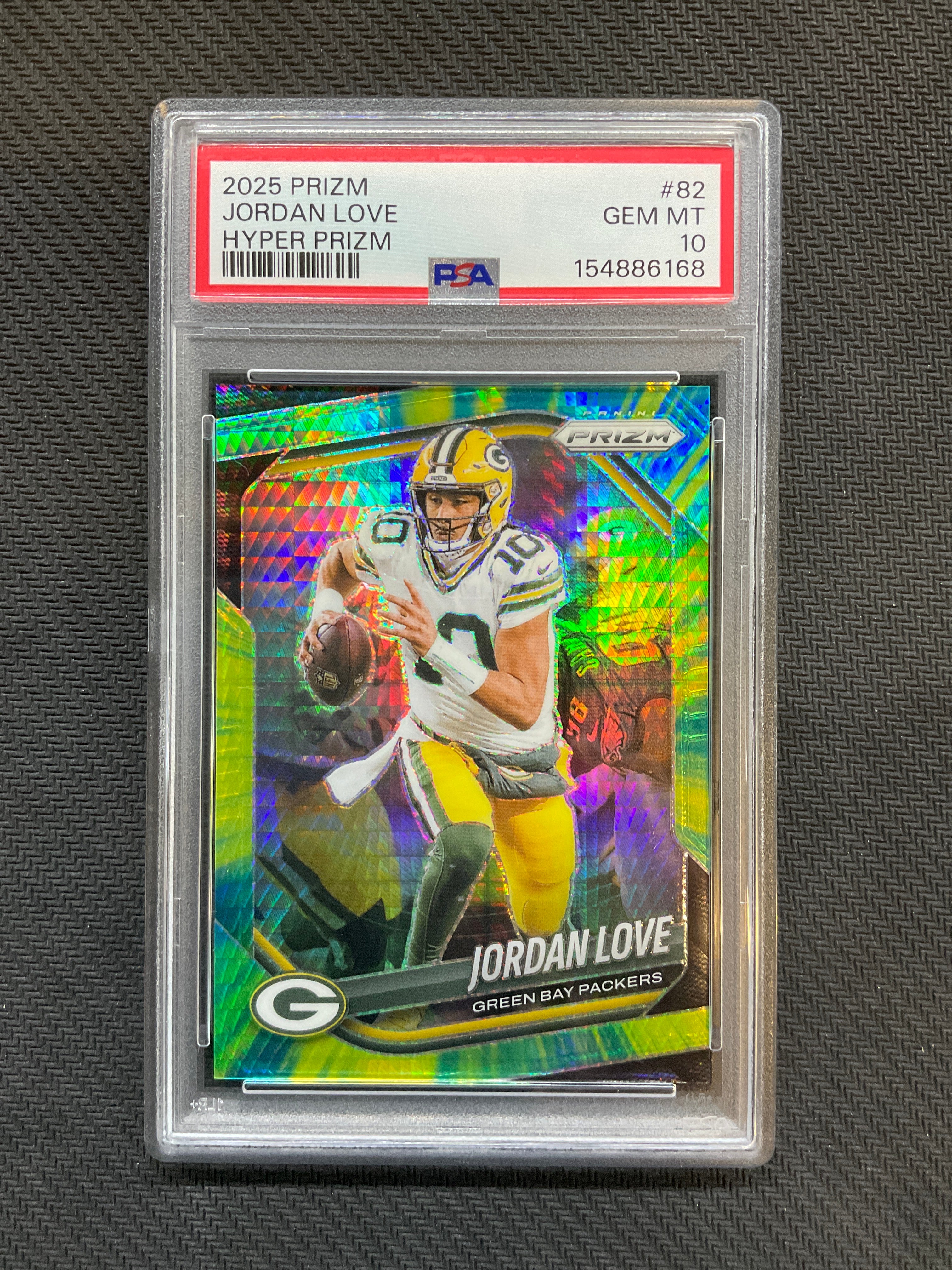 2025 Prizm Jordan Love Hyper Prizm /200 PSA 10