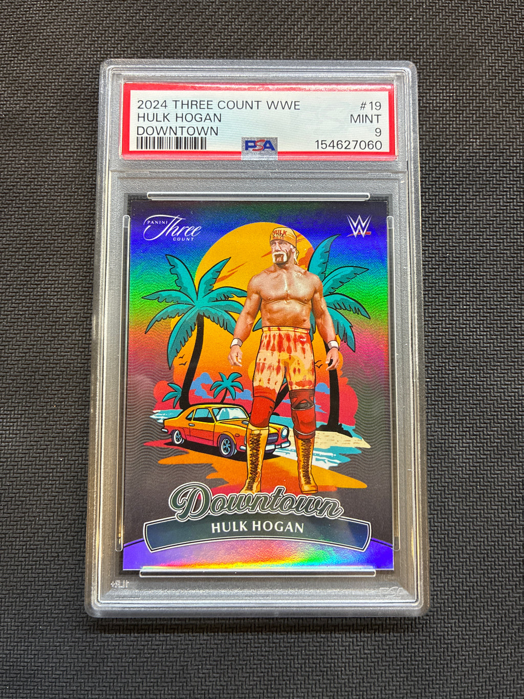 2024 Panini Three Count WWE Hulk Hogan Downtown PSA 9