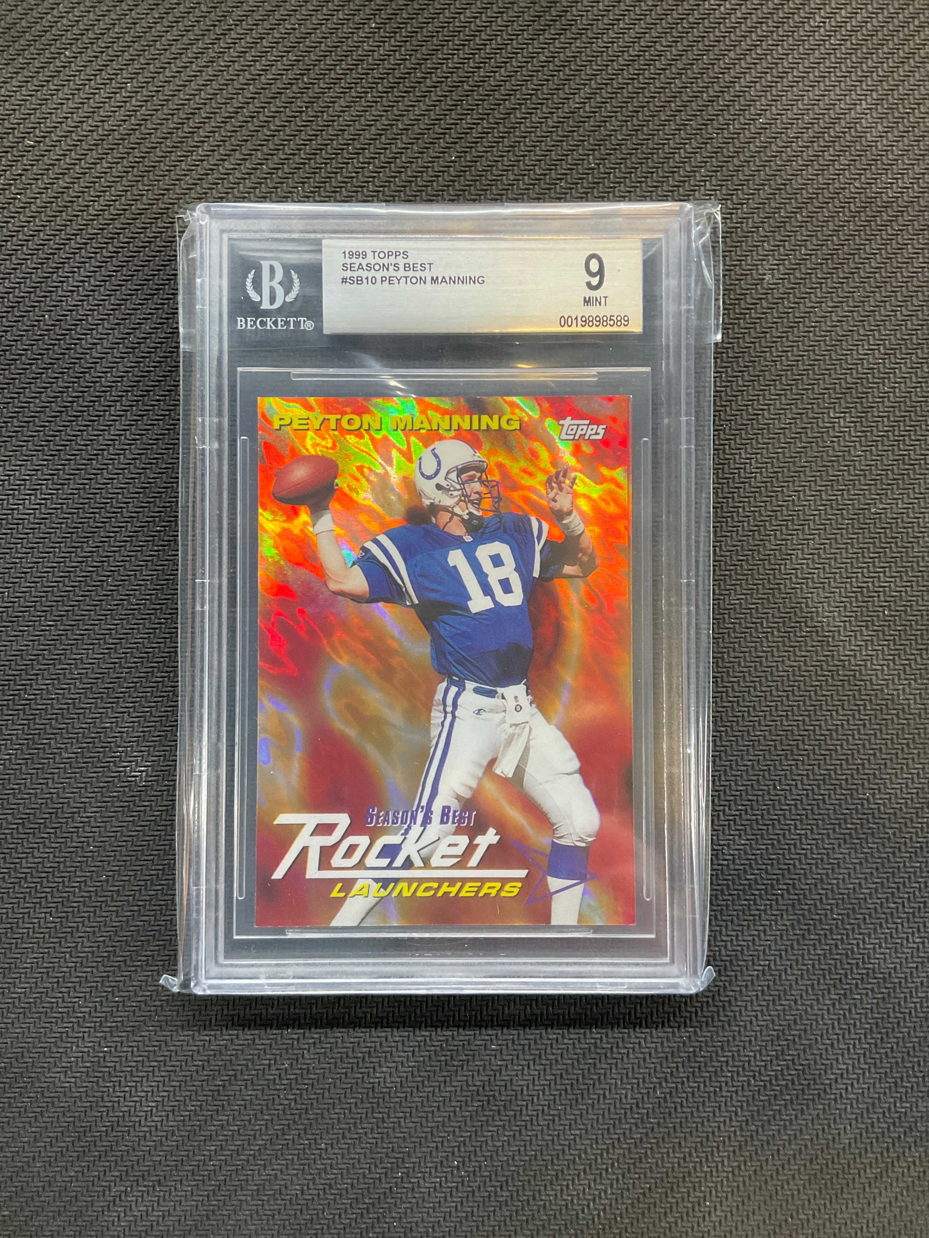 1999 Topps Peyton Manning Season's Best BGS 9